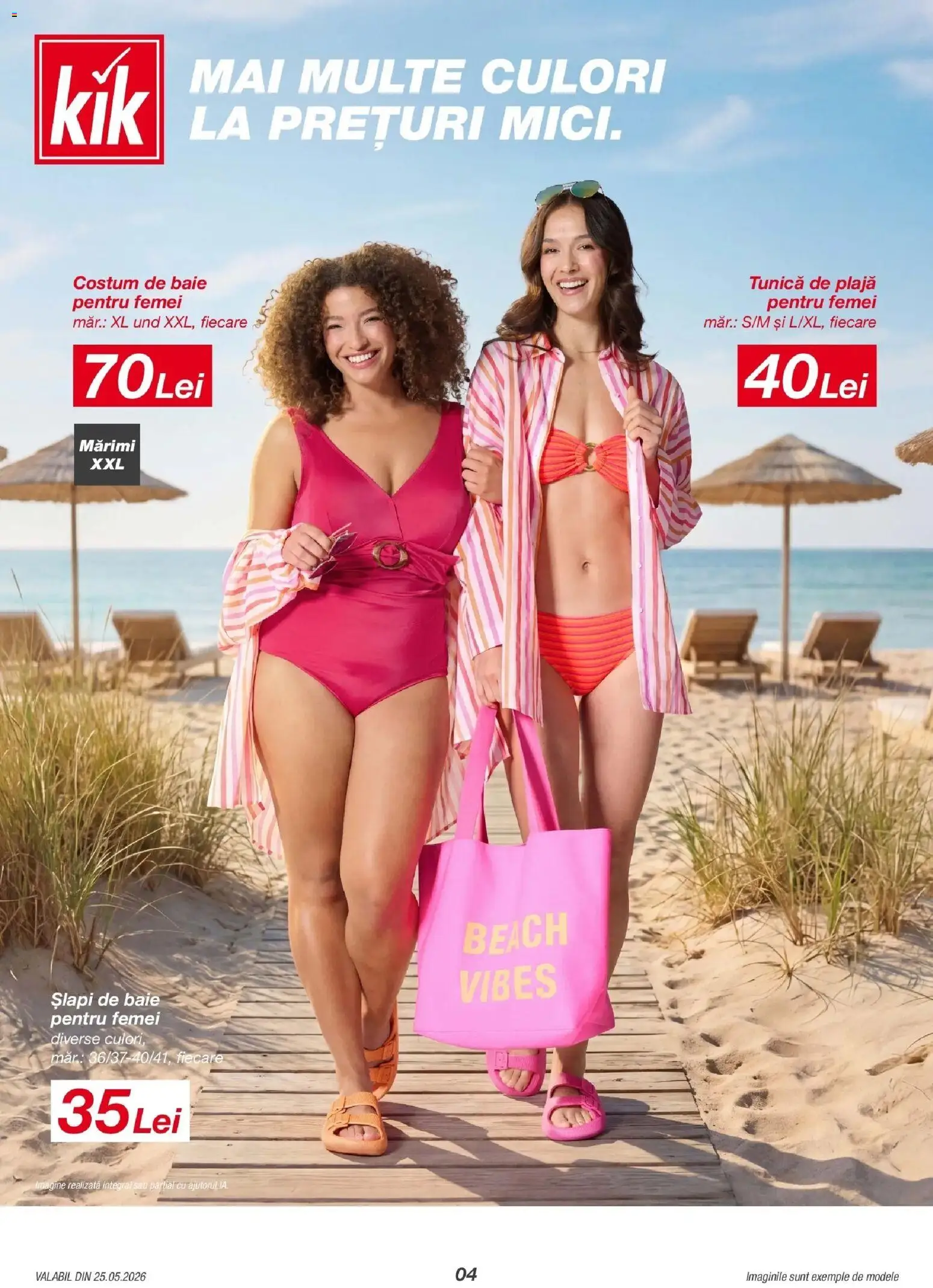 Noul catalog Kik – valabil de la 25.05.2026 | Pagină: 4 | Produse: Costum de baie, Costum, Șlapi