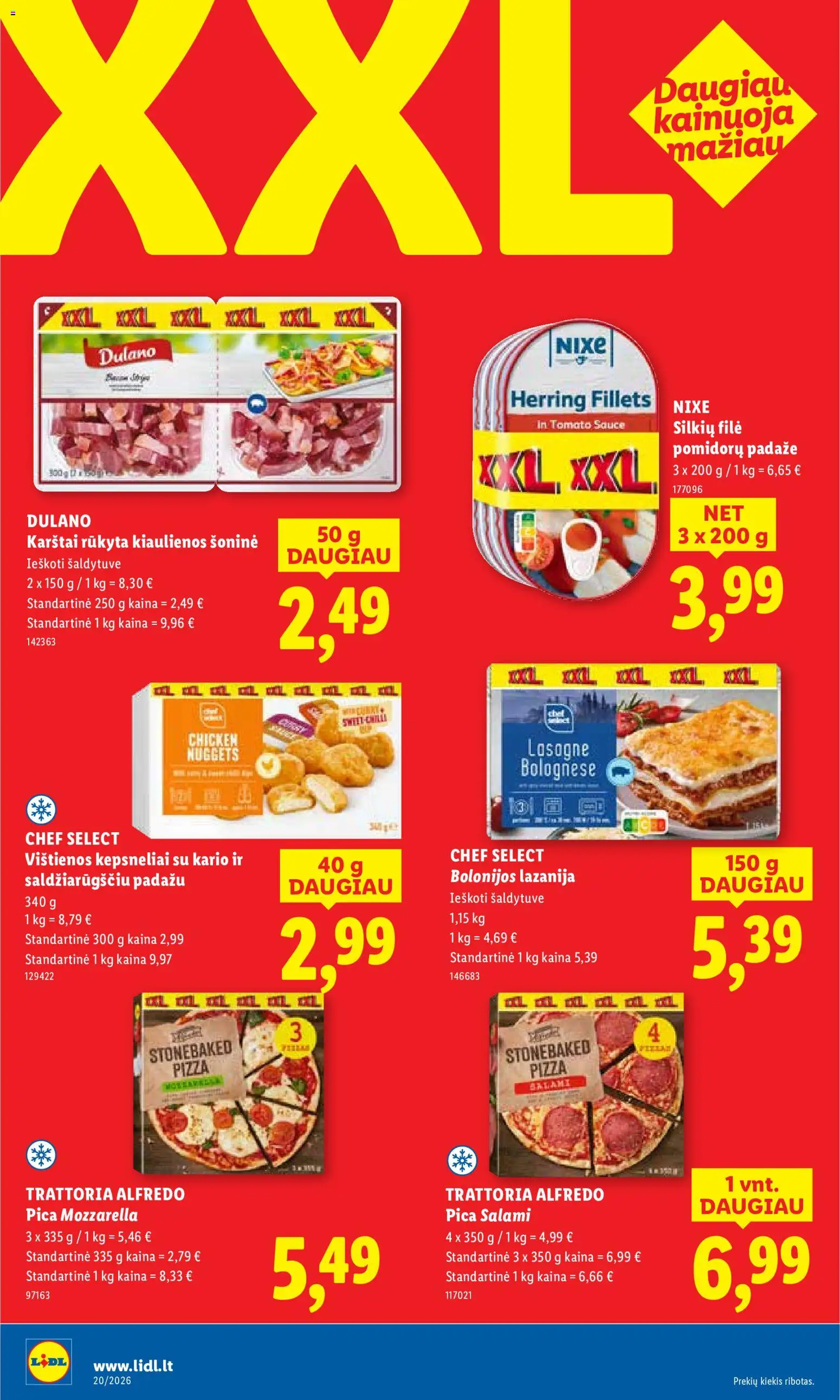 LIDL akcijos nuo 11.05.2026 | Puslapis: 20 | Prekių: Vištienos, Kiaulienos, Pica