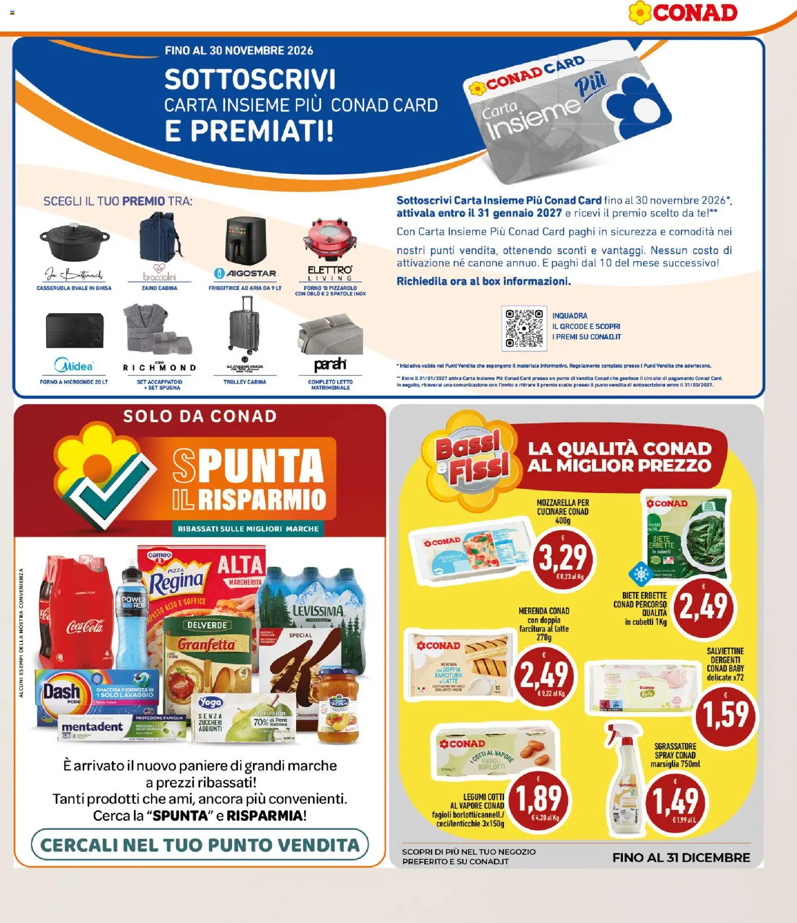 Volantino Conad del 14/10/2026 | Pagina: 5 | Prodotti: Pere, Zaino, Forno a microonde, Forno