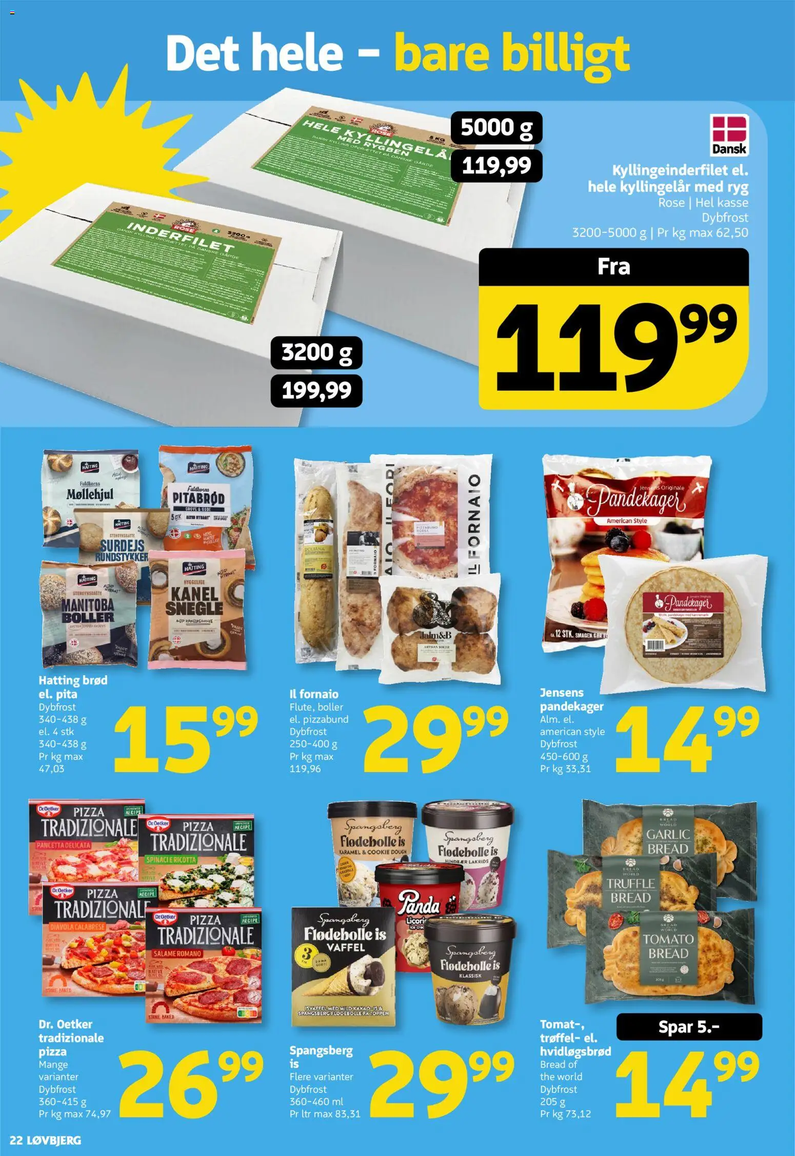 Løvbjerg tilbudsavis – gyldig fra 21/08/2026 | Side: 22 | Produkter: Pizza, Kanel, Lakrids, Hindbær