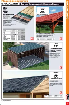 Brico Dépôt - Prévisualisation de Brico Dépôt L'officiel du bricolage valide à partir de 16/06/2026 | Page: 19 | Produits: Tuile, Couverture