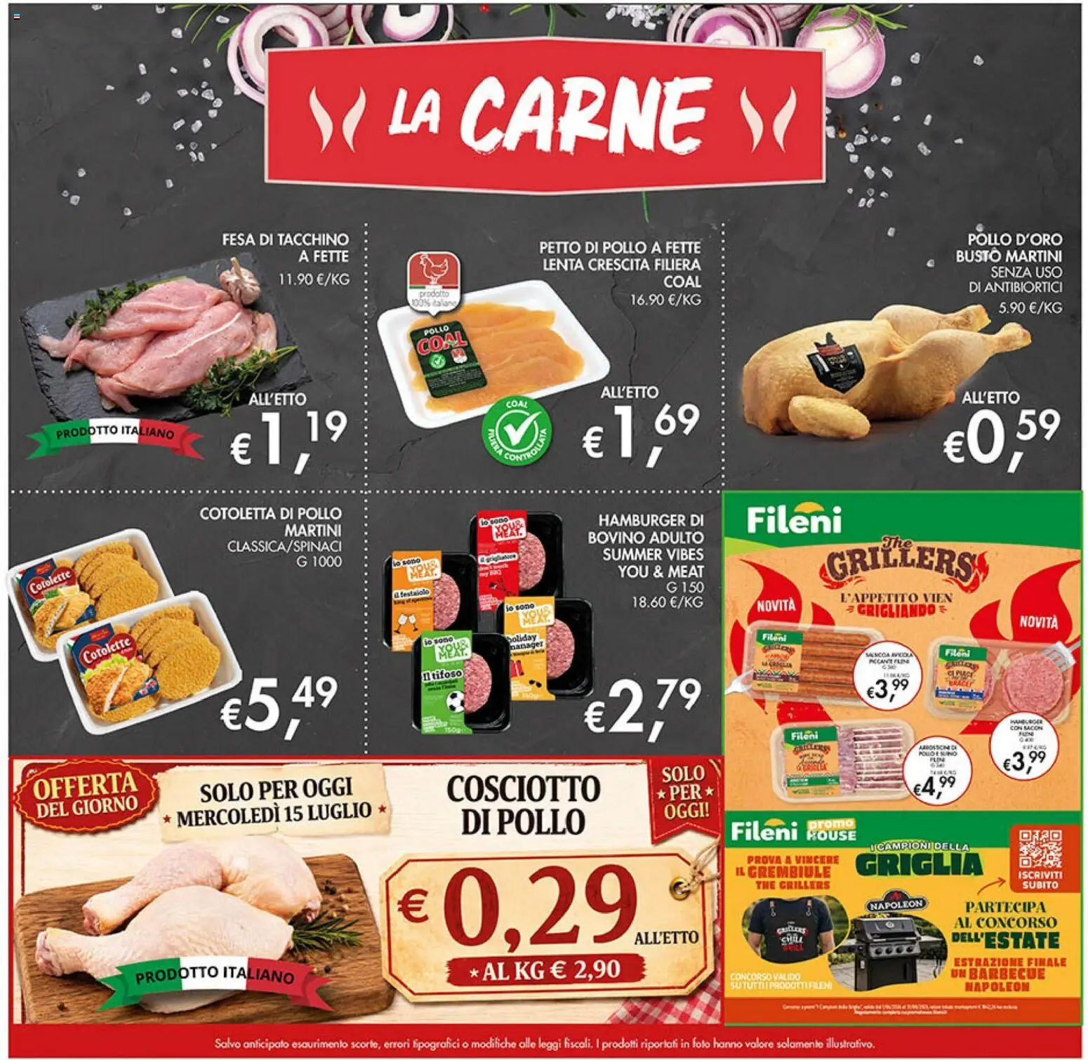 Volantino Coal del 02/07/2026 | Pagina: 5 | Prodotti: Bovino, Suino, Grembiule, Hamburger