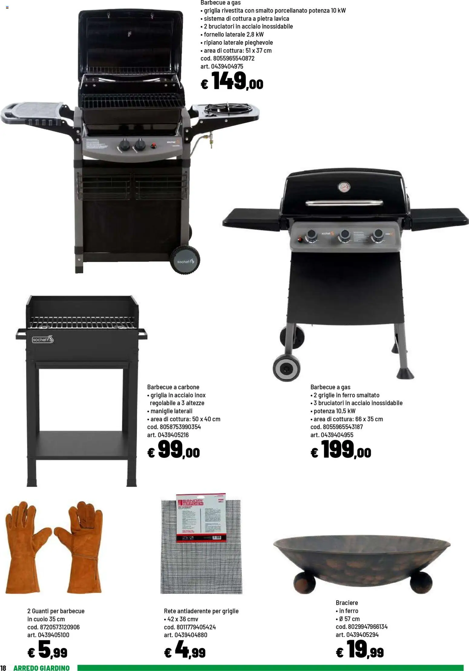 Volantino Iper del 20.04.2026 | Pagina: 18 | Prodotti: Barbecue, Barbecue a gas, Griglia, Fornello