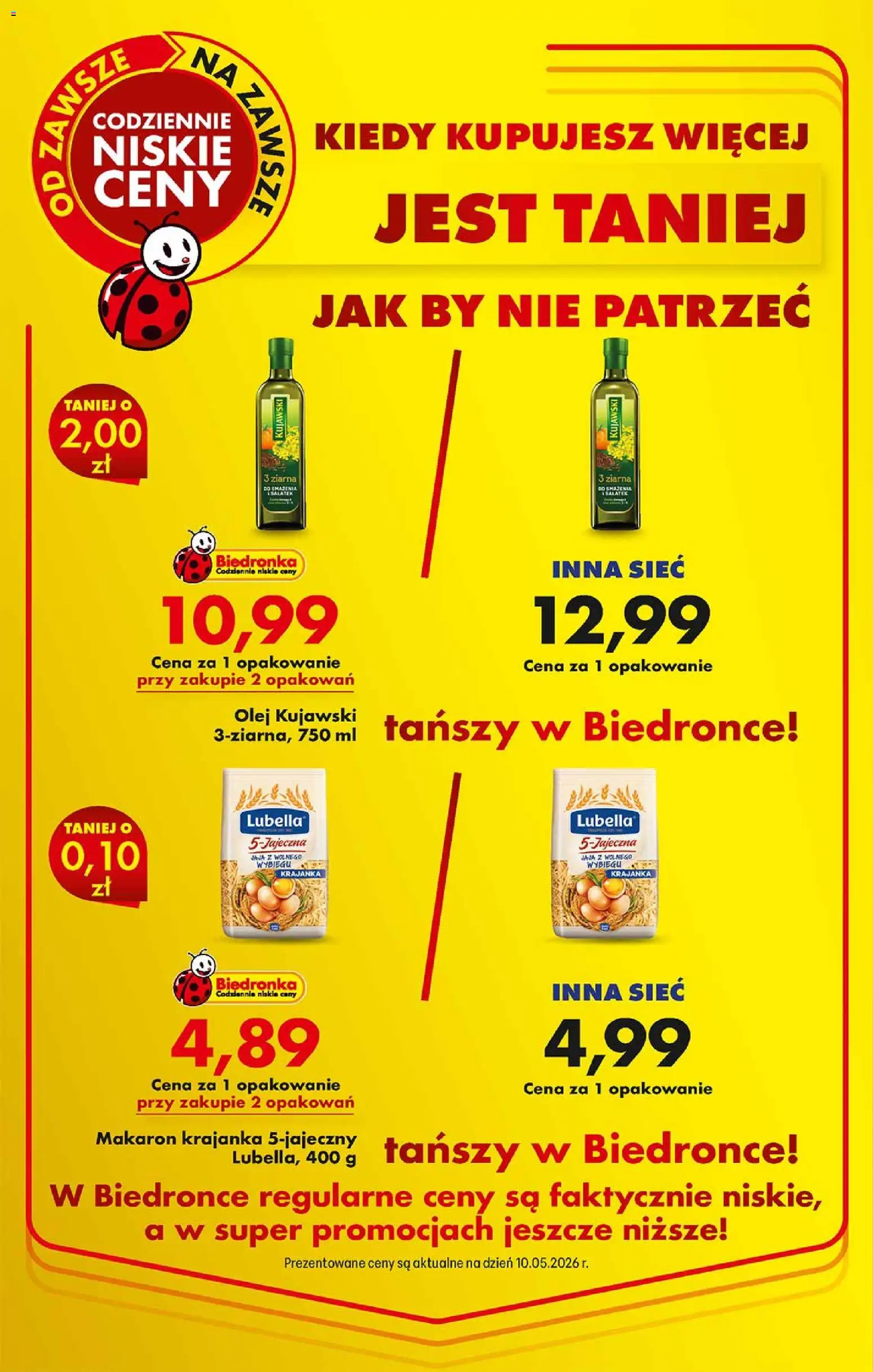 Biedronka gazetka - Gdy kupujesz więcej, jest taniej oferta od 11.05.2026 | Strona: 1