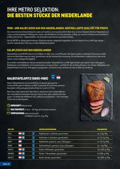 Metro Fleischkatalog ab 20.02.2026 gültig | Seite: 14 | Produkte: Wasser, Ofen, Rindfleisch