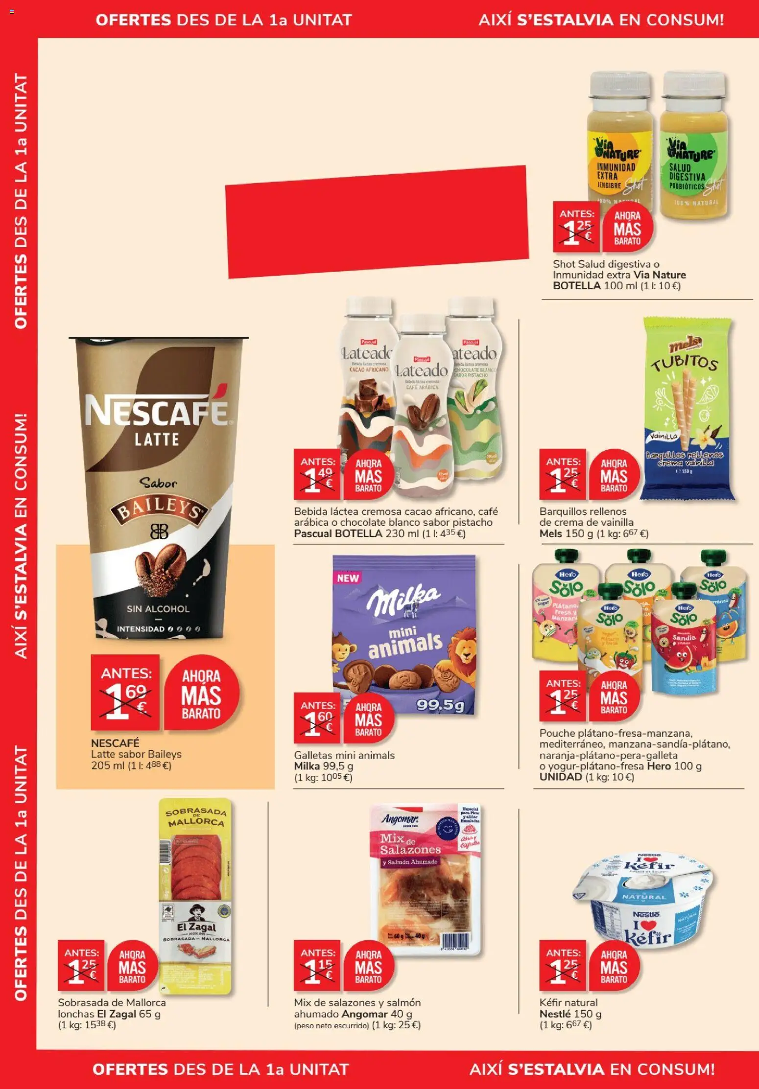Consum folleto │ válido desde el 27/08/2026 | Página: 2 | Productos: Crema, Peso, Alcohol, Cacao