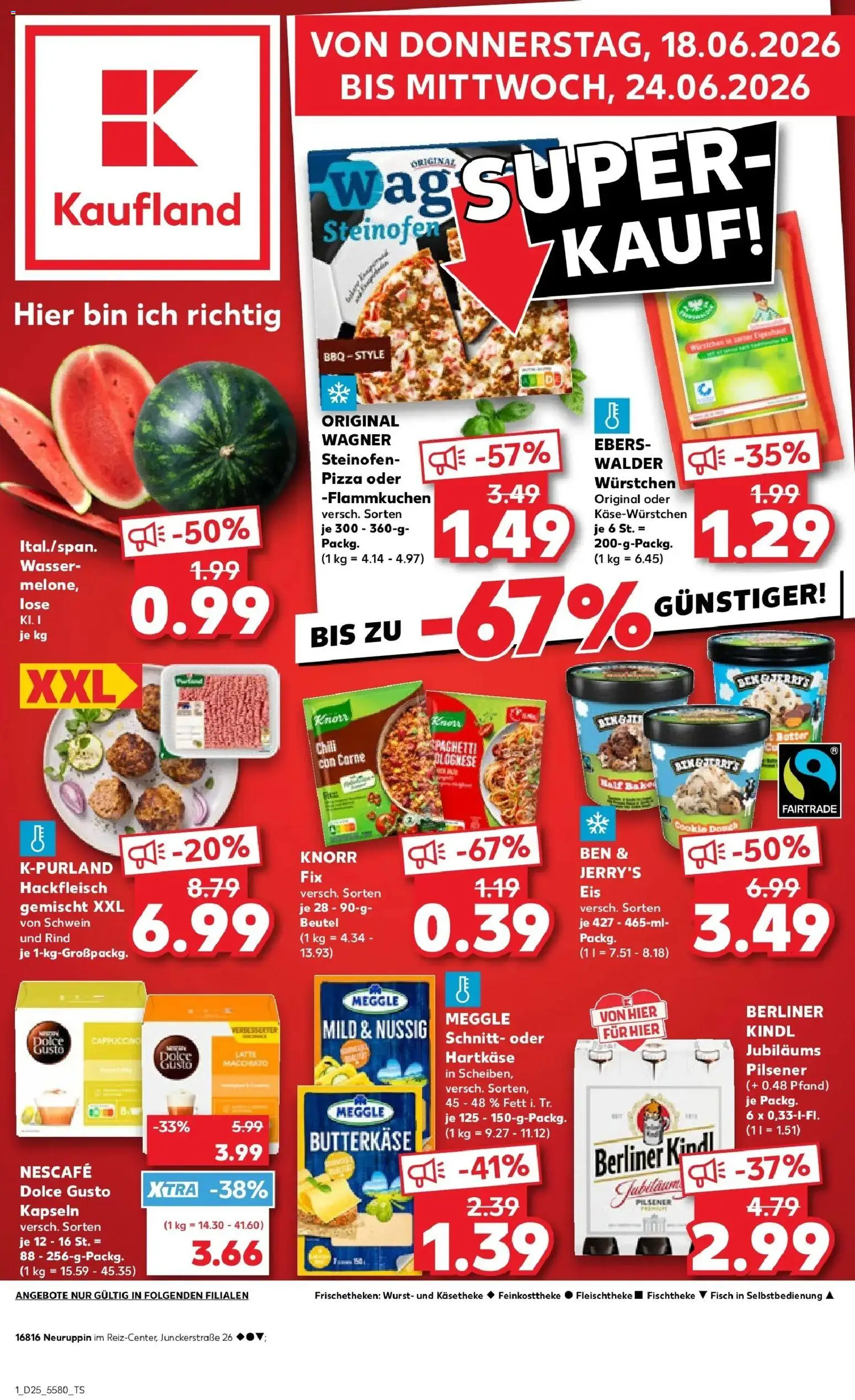 Kaufland Prospekt Neuruppin – gültig ab 18.06.2026 | Seite: 1