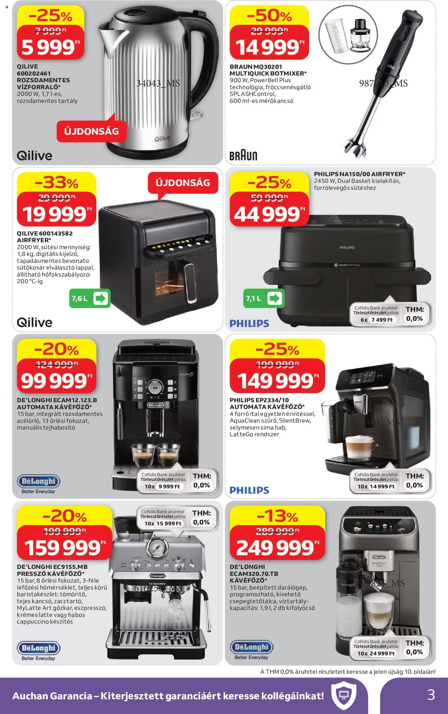 Auchan akciós ujság - amely érvényes a következő dátumtól: 07.05.2026 | Oldal: 3 | Termékek: Cappuccino, Tejhabosító