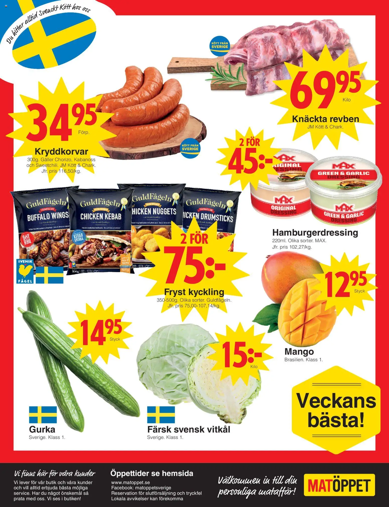 Matöppet reklamblad aktuell från 17/08/2026 | Sida: 4 | Produkter: Vitkål, Kött, Lever, Mango