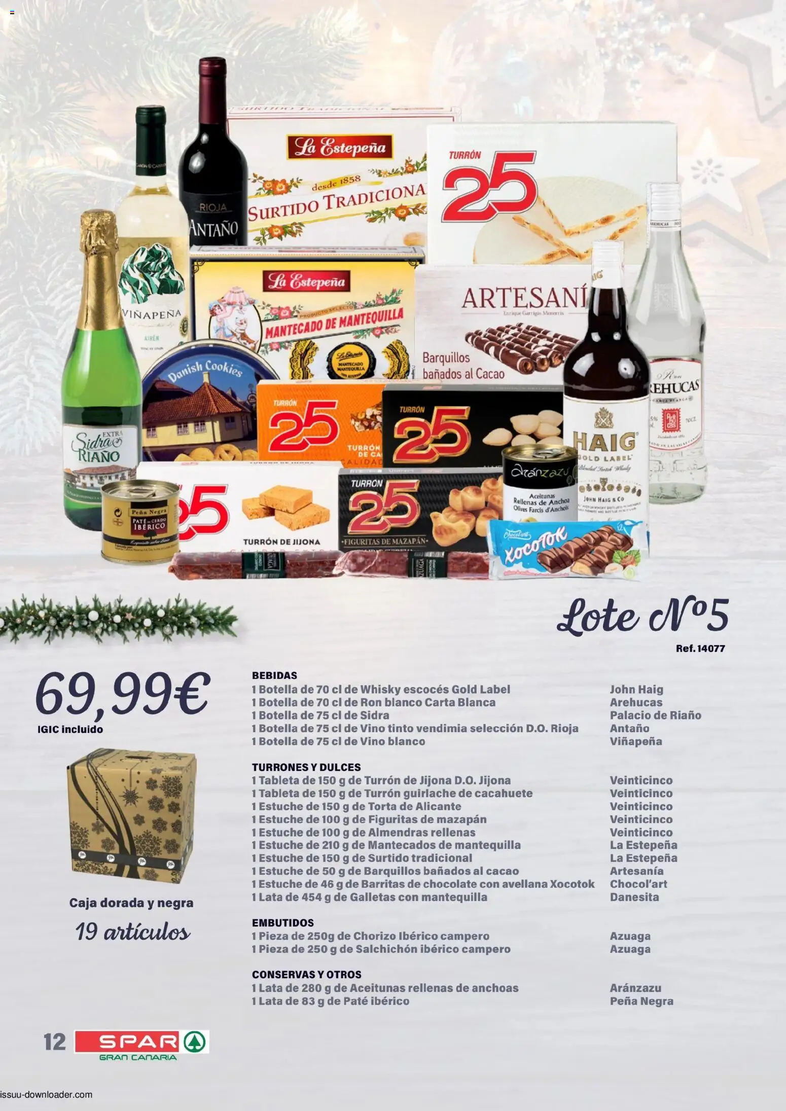 Spar Cestas y Lotes │ válido desde el 30/10/2026 | Página: 12 | Productos: Ron, Vino, Cerdo, Embutidos