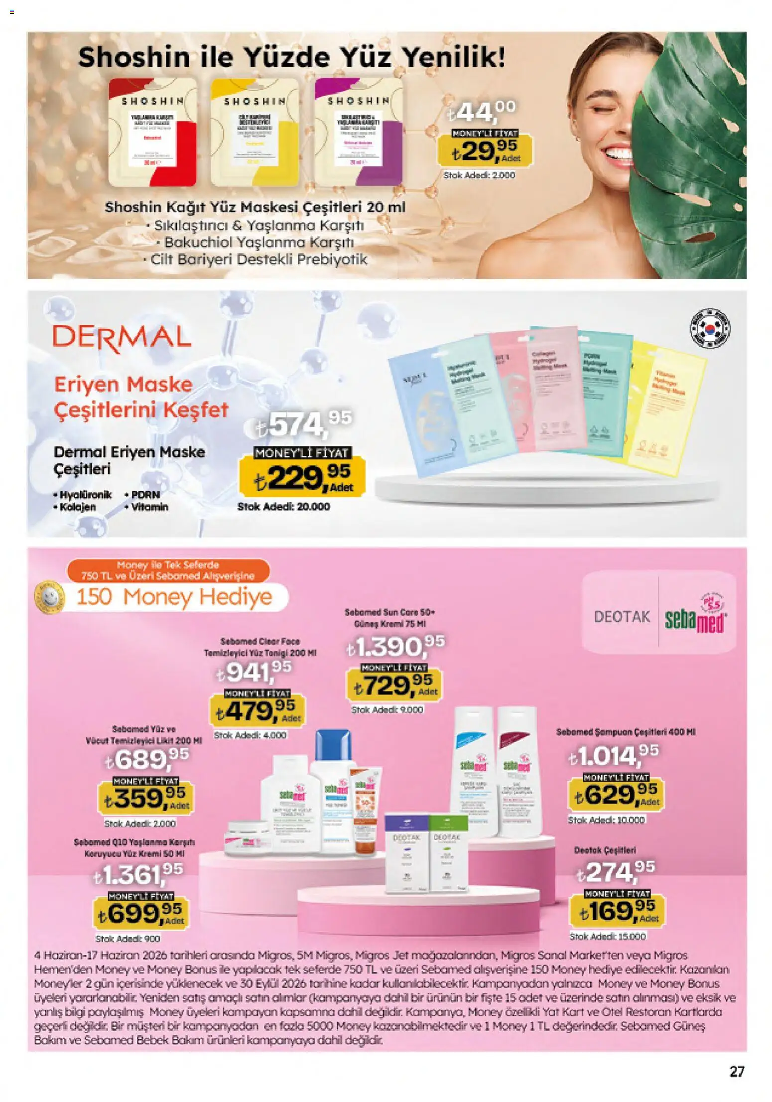 Migros Katalog - 5M Migroskop Dijital - 04.06.2026 tarihinden itibaren geçerlidir | Sayfa: 27 | Ürünler: Maske, Güneş kremi