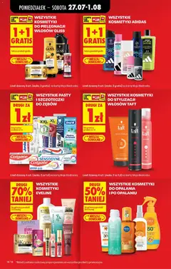 Pogląd oferty "WSZYSTKIE KOSMETYKI DO PIELĘGNACJI WŁOSÓW GLISS, 1+1 GRATIS" - ważna od 27.07.2026 | Strona: 18