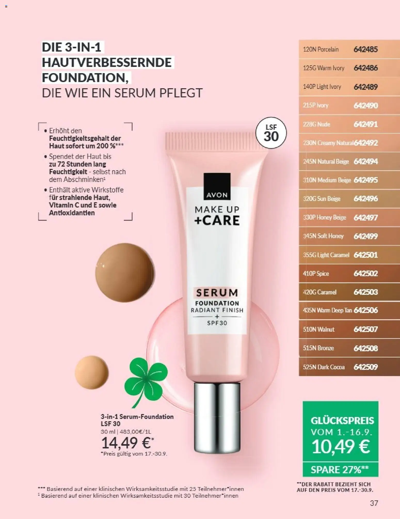 AVON Katalog September 2026 – gültig ab 01.09.2026 | Seite: 33 | Produkte: Finish, Foundation, Serum