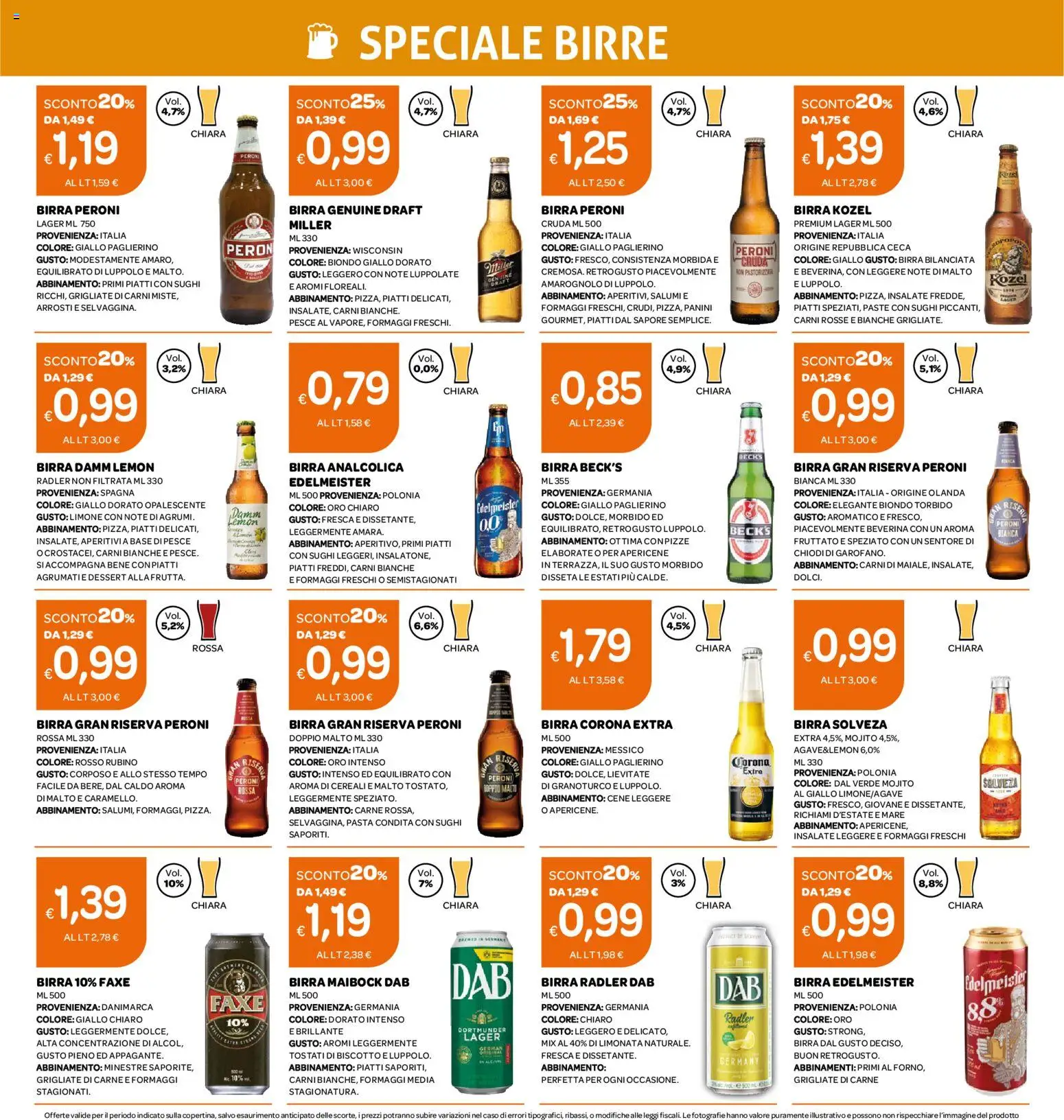 Volantino Ekom del 30/06/2026 | Pagina: 12 | Prodotti: Birra, Pesce, Cereali, Limonata