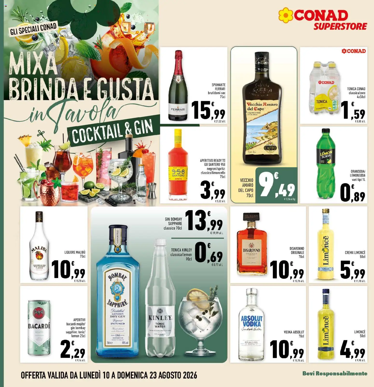 Volantino Conad del 10/08/2026 | Pagina: 16