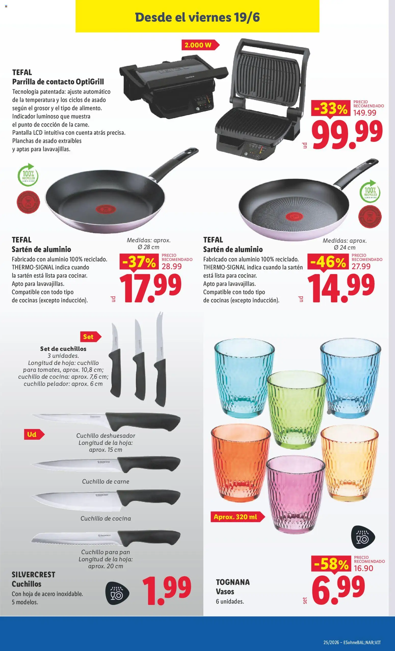 Lidl folleto de bazar │ válido desde el 15.06.2026 | Página: 21 | Productos: Pan, Vasos, Cocina, Parrilla