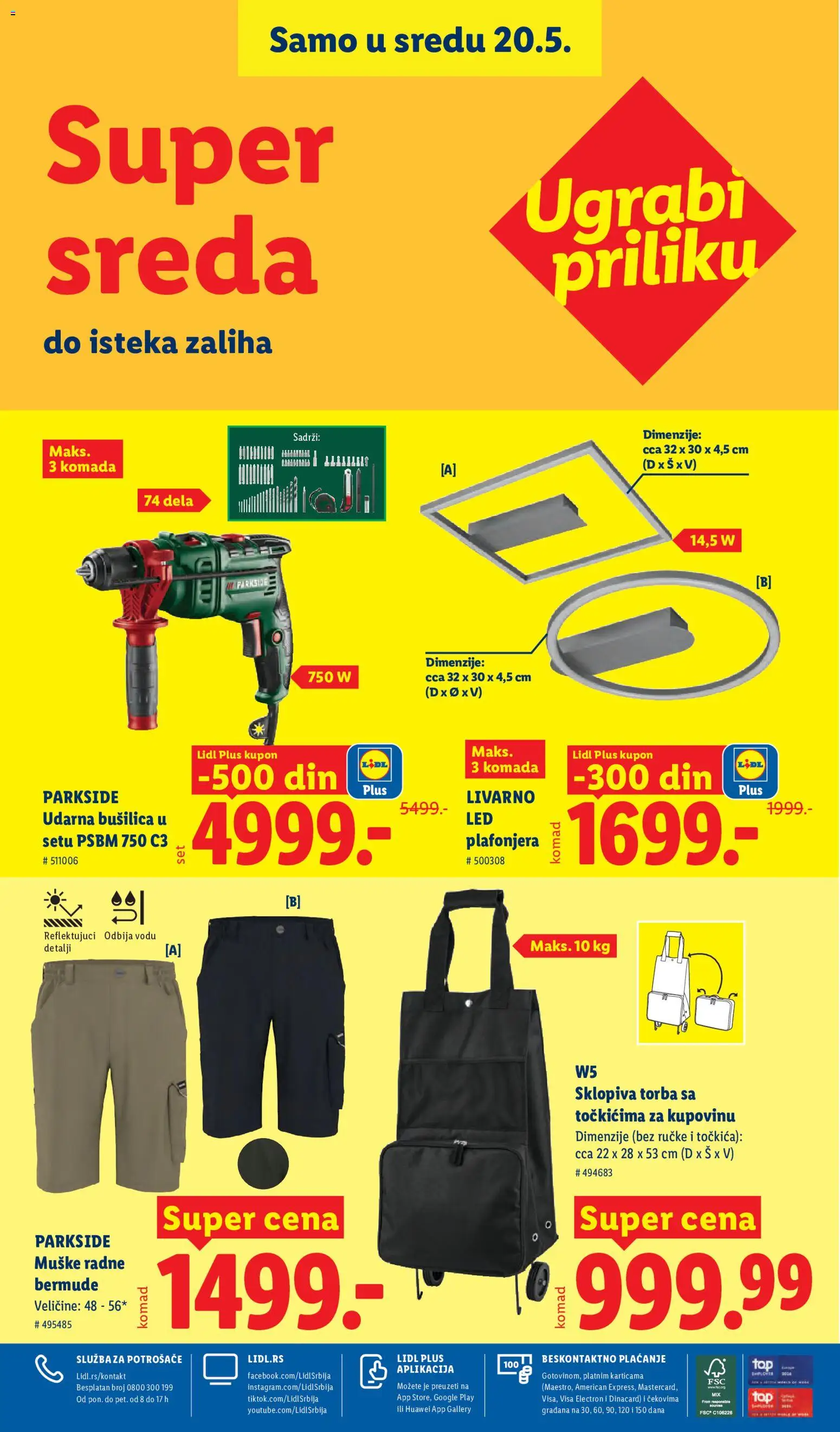 Lidl katalog - važi od 14.05.2026 | Strana: 94 | Proizvode: Parkside, Torba, Udarna bušilica, Bušilica