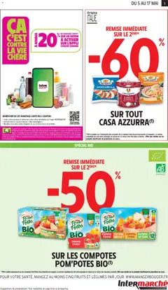 Intermarché - Prévisualisation de Pom'Potes Bio POMME FRAISE ABRICOT POIRE NATURE, POMME FRAISE ABRICOT POIRE NATURE valide à partir de 05.05.2026 | Page: 3