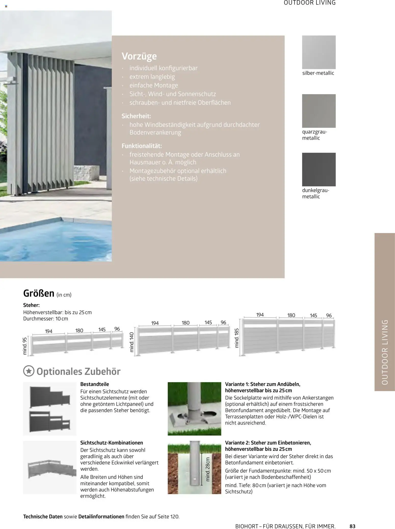 Dehner Biohort – Metall für Garten & Terrasse – gültig ab 01.01.2026 | Seite: 83