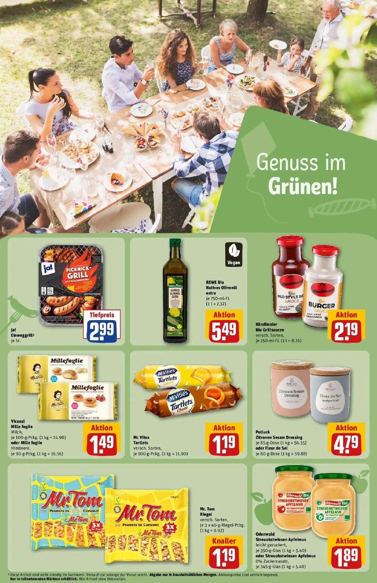 REWE Prospekt ab 17.08.2026 zum Blättern » Angebote | Seite: 22 | Produkte: Met, Grill, Apfelmus, Zitronen
