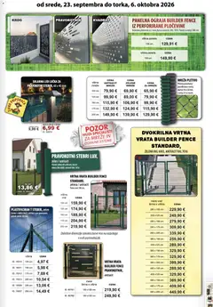 Živex katalog akcije – veljaven od 23.09.2026 | Stran: 7 | Izdelki: Ograja, Barva, Vrata, Zelena
