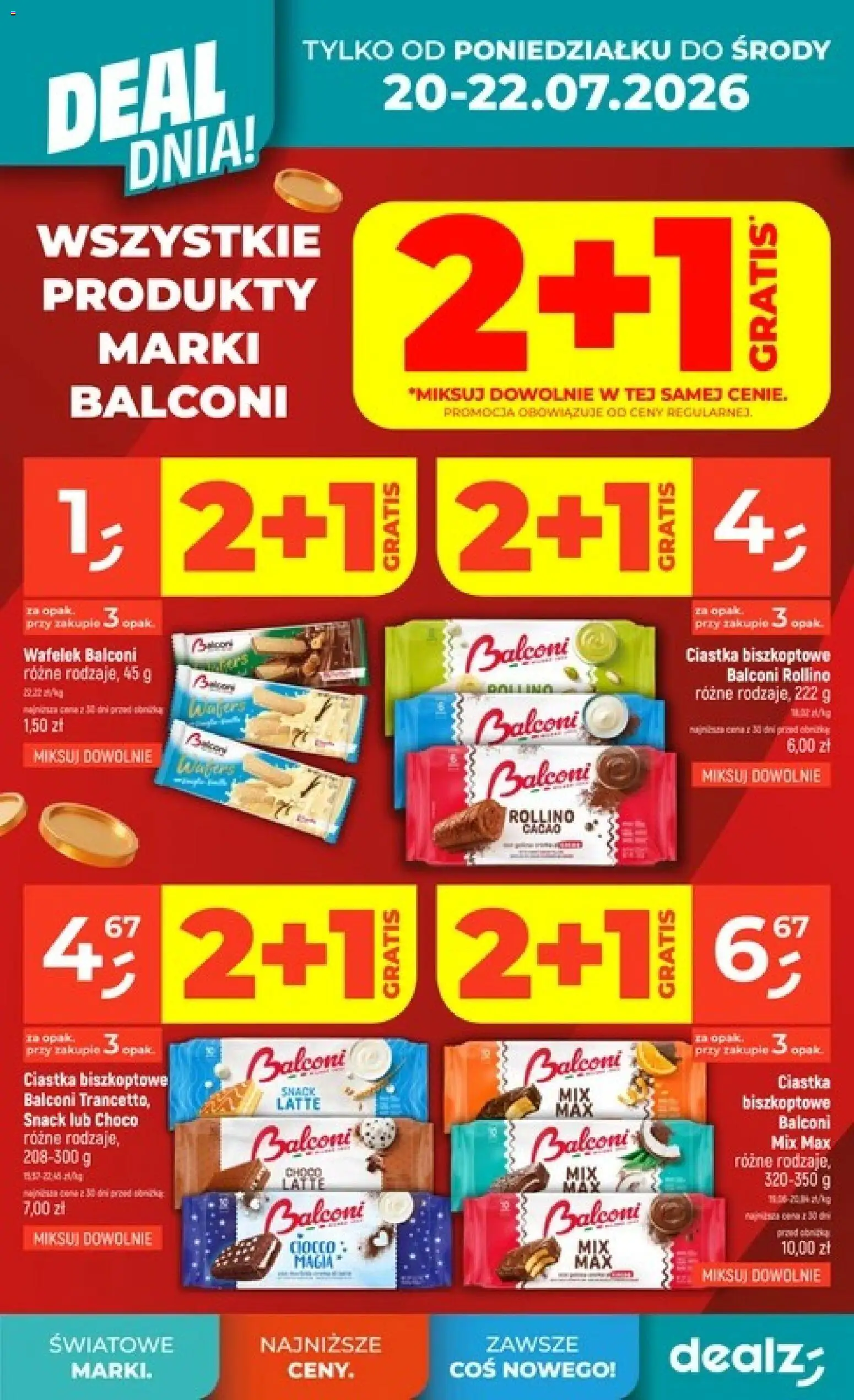 Dealz gazetka - Deal dnia od 16.07.2026 | Strona: 6 | Produkty: Ciastka