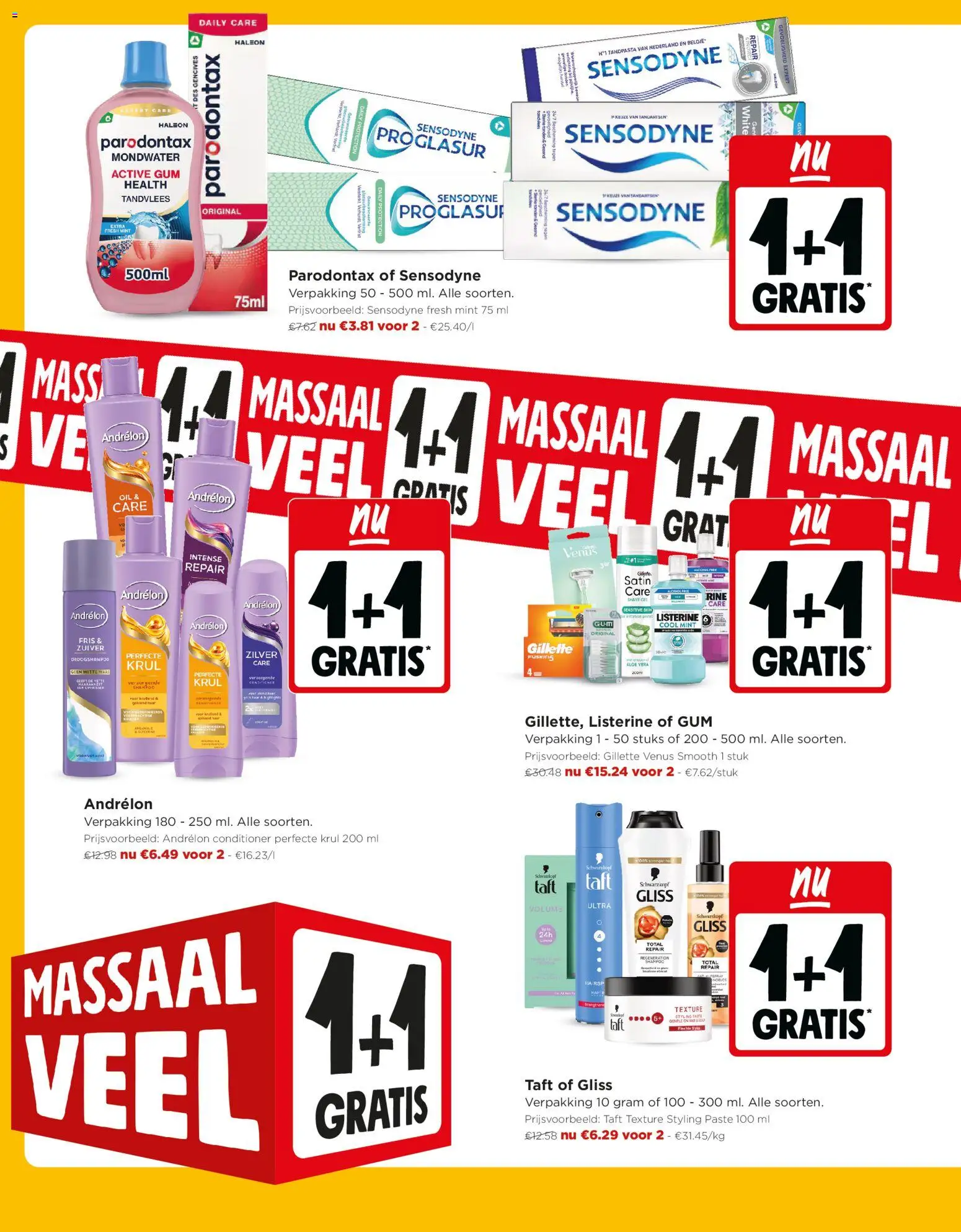 {H1} | Pagina: 4 | Producten: Shampoo, Gum, Tandpasta, Droogshampoo