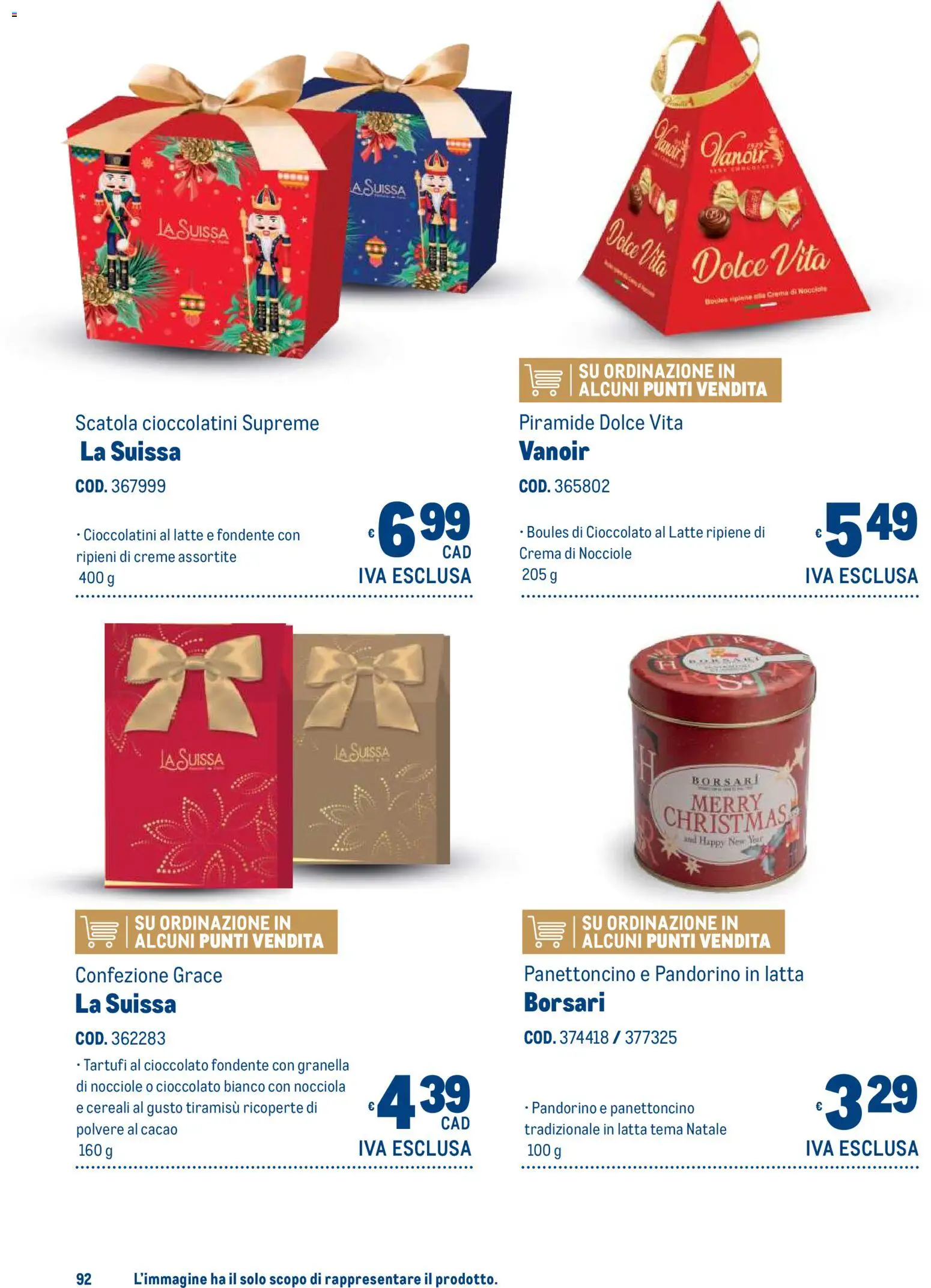 Volantino Metro del 19/10/2026 | Pagina: 92 | Prodotti: Latte, Nocciole, Tiramisù, Cioccolatini