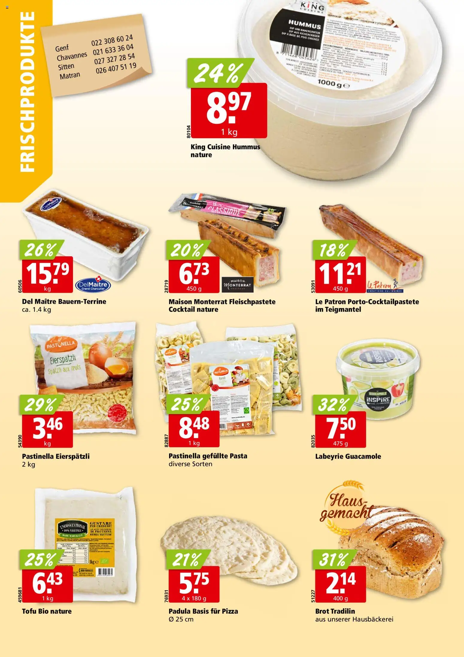 Aligro aktionen Chavannes, Matran, Genf, Sitten – gültig ab 06.07.2026 | Seite: 12 | Produkte: Brot, Pizza, Pasta
