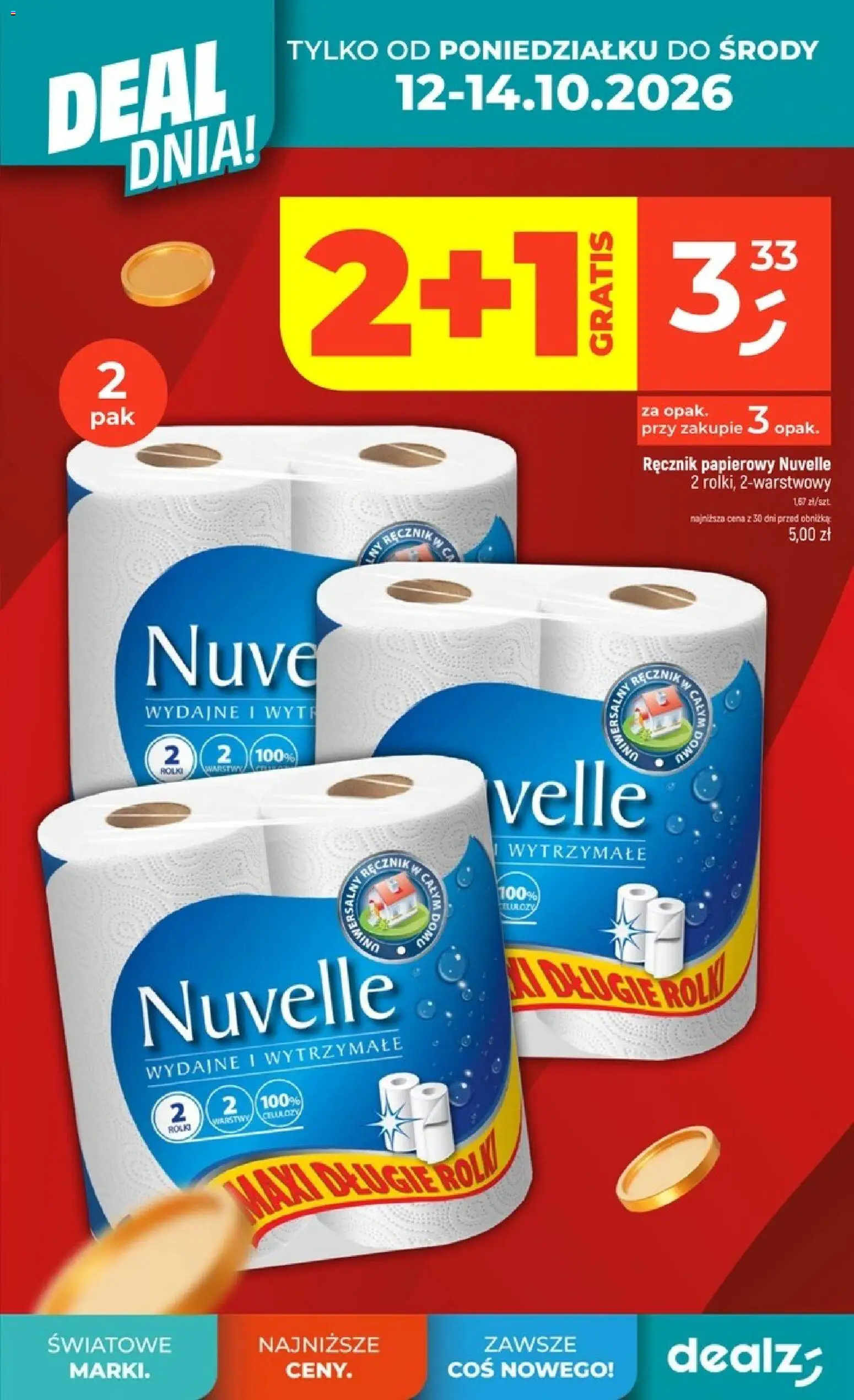 Dealz gazetka od 08.10.2026 | Strona: 9 | Produkty: Rolki, Ręcznik papierowy