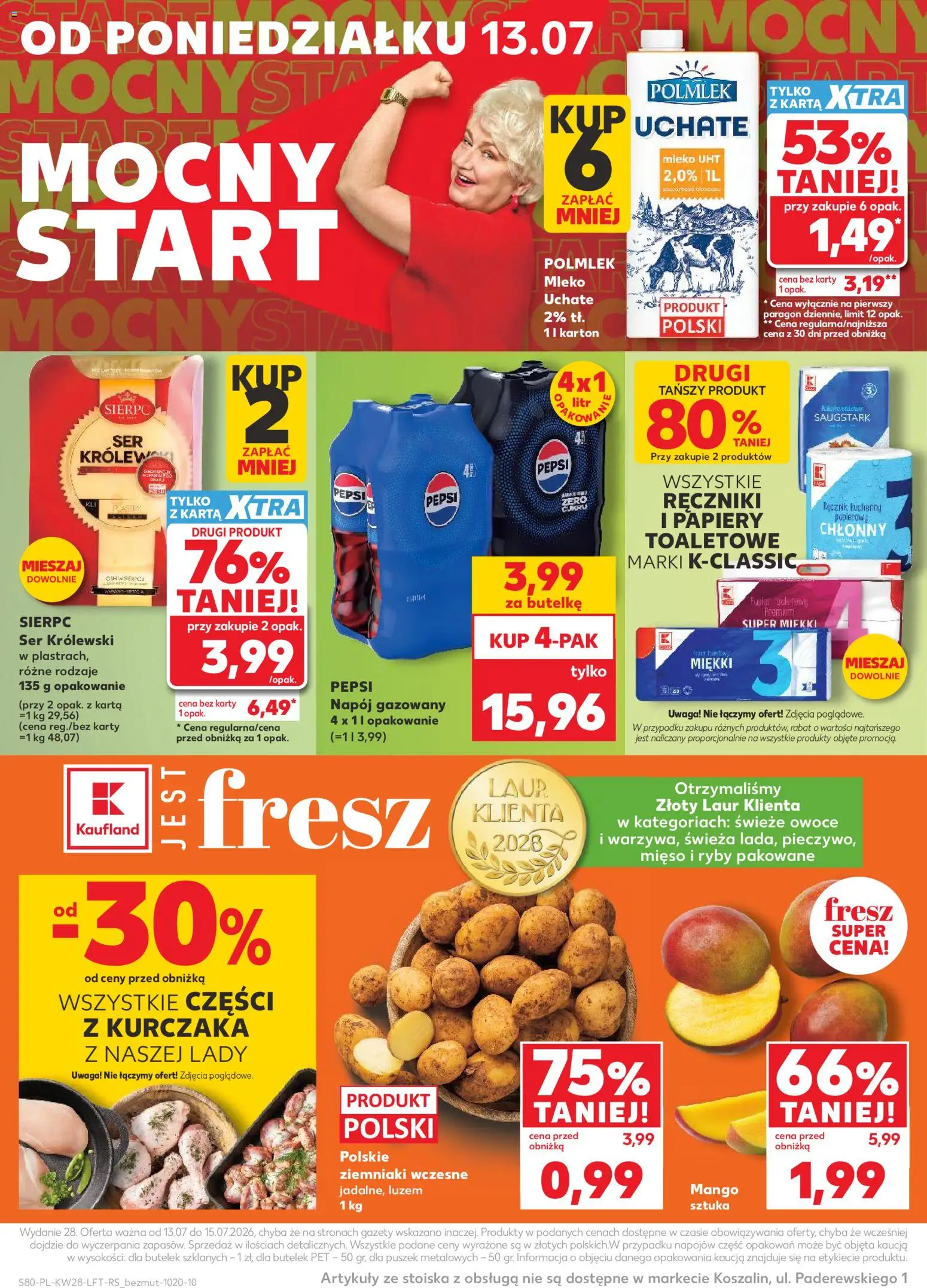 Kaufland Polsko leták od 09.07.2026 | Strana: 80 | Produkty: Mango, Mléko, Pepsi, Ryby