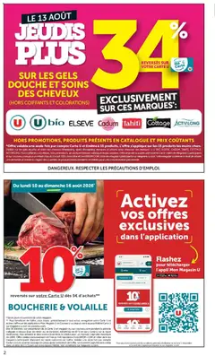 U Express - Prévisualisation de U Express catalogue valide à partir de 11/08/2026 | Page: 2 | Produits: Volaille, Masques, Douche