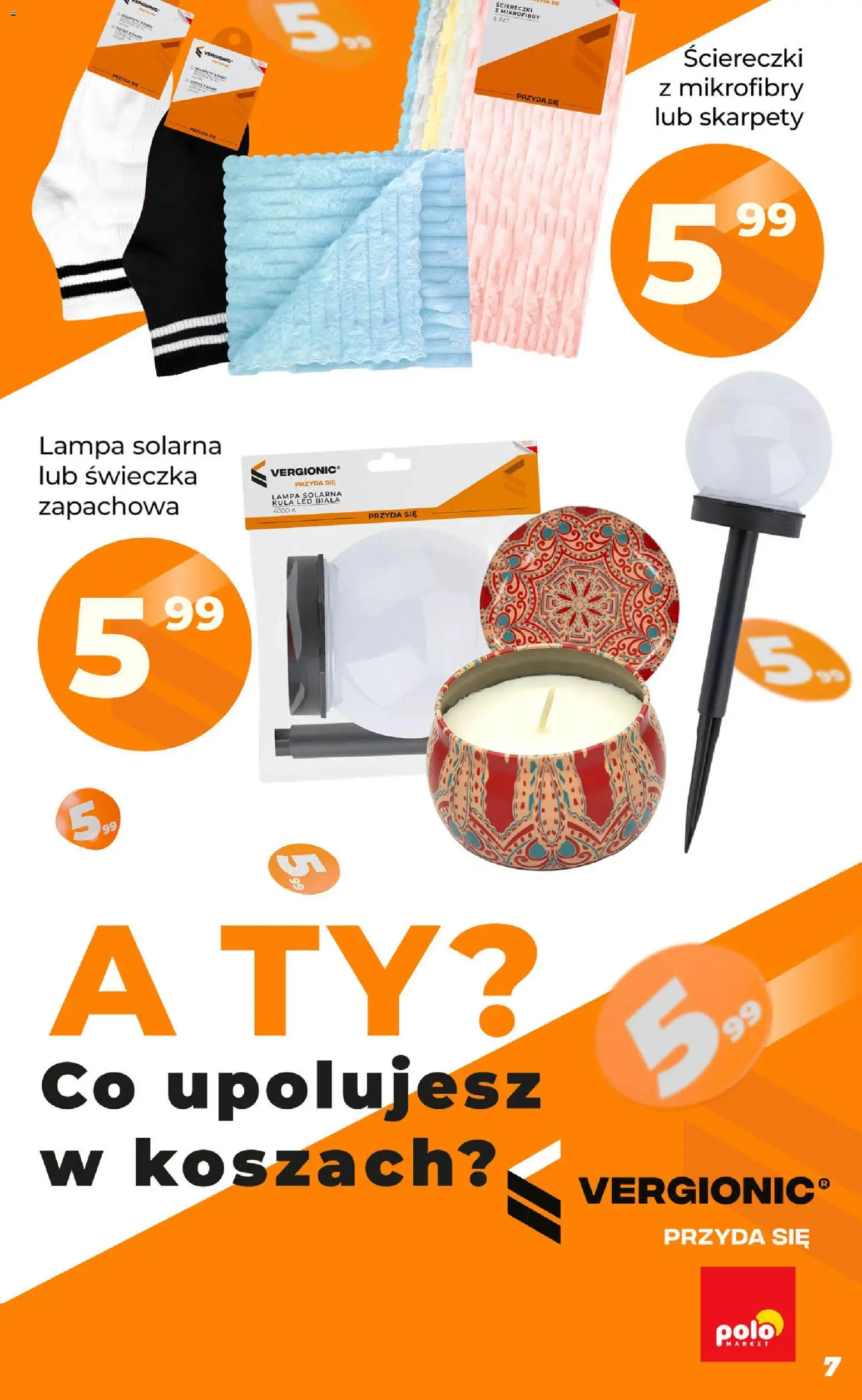 POLOmarket gazetka - Inspirujący Tydzień od 23.09.2026 | Strona: 7 | Produkty: Skarpety, Ściereczki, Lampa, Ściereczki z mikrofibry