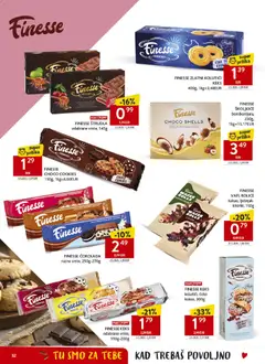 FINESSE ZLATNI KOLUTIĆI KEKS, KEKS, 400g - Pregled kataloga iz trgovine Konzum, vrijedi od 06.05.2026 | Stranica: 32 | Proizvodi: Čokolada, Keks
