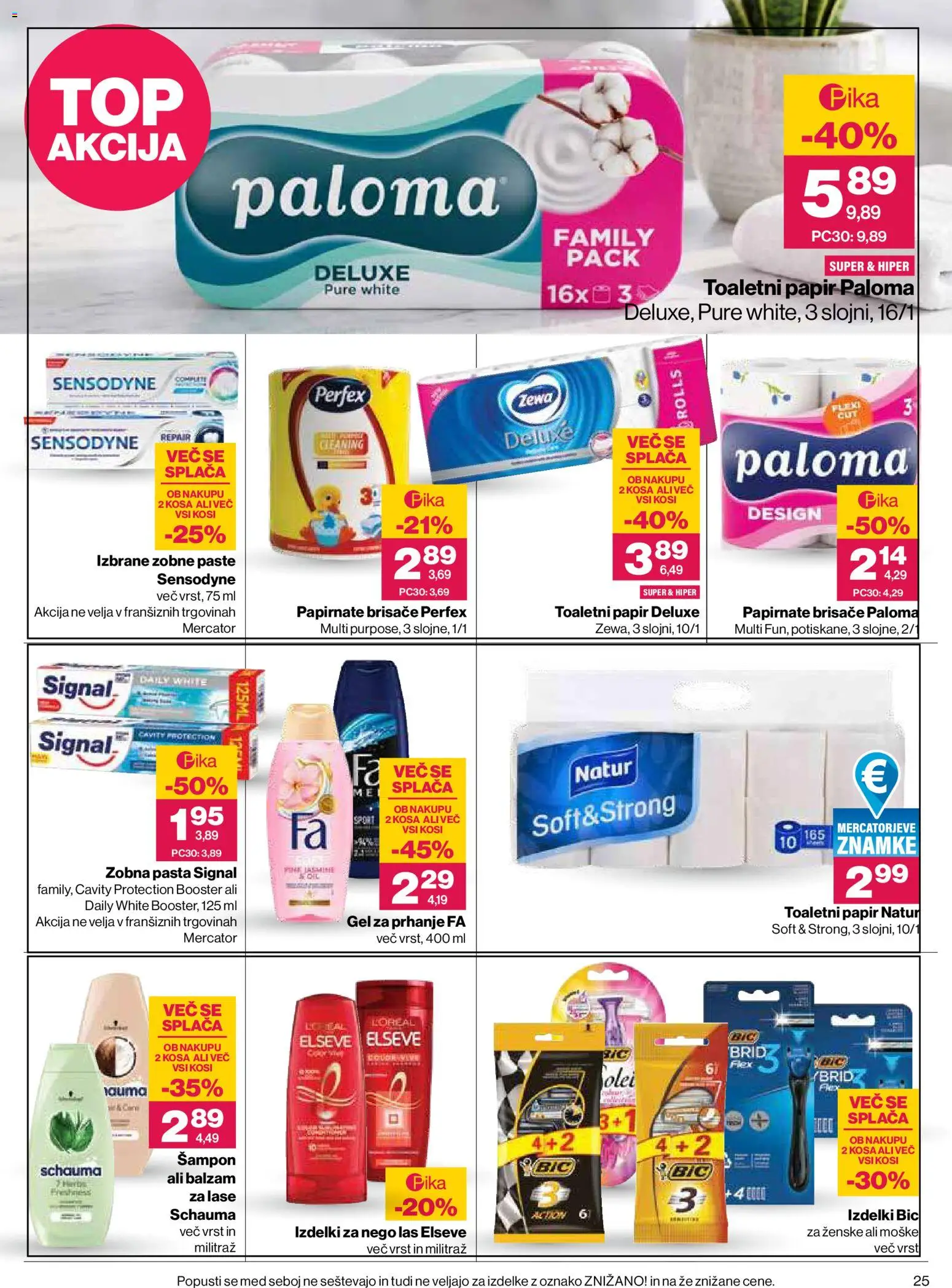 Novi Mercator katalog ponudbe – veljaven od 08.10.2026 | Stran: 25 | Izdelki: Med, Toaletni papir, Sampon, Balzam za lase