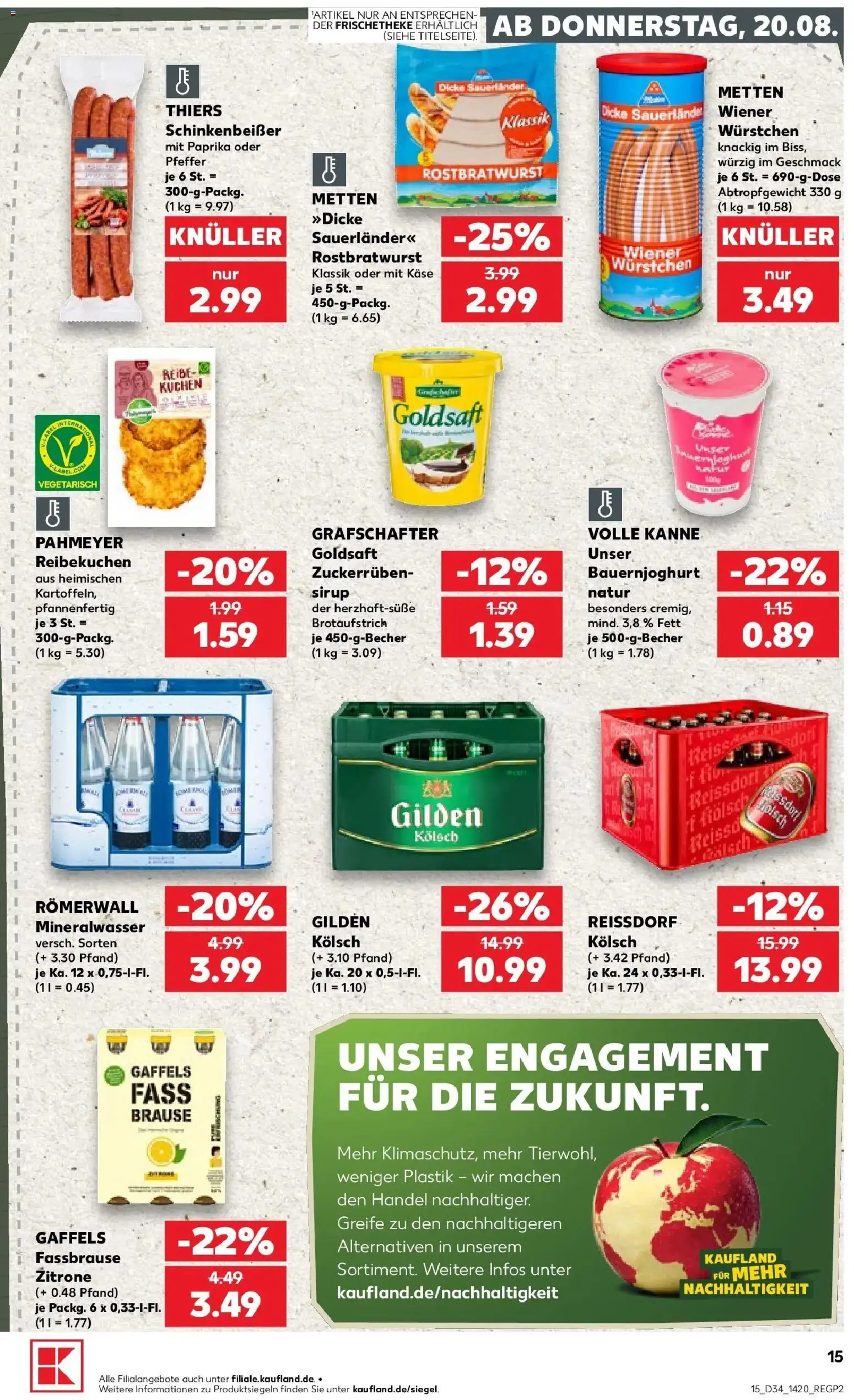 Prospekt Kaufland ab 17.08.2026 » Angebote Online zum Blättern | Seite: 26 | Produkte: Käse, Mineralwasser, Pfeffer, Fassbrause