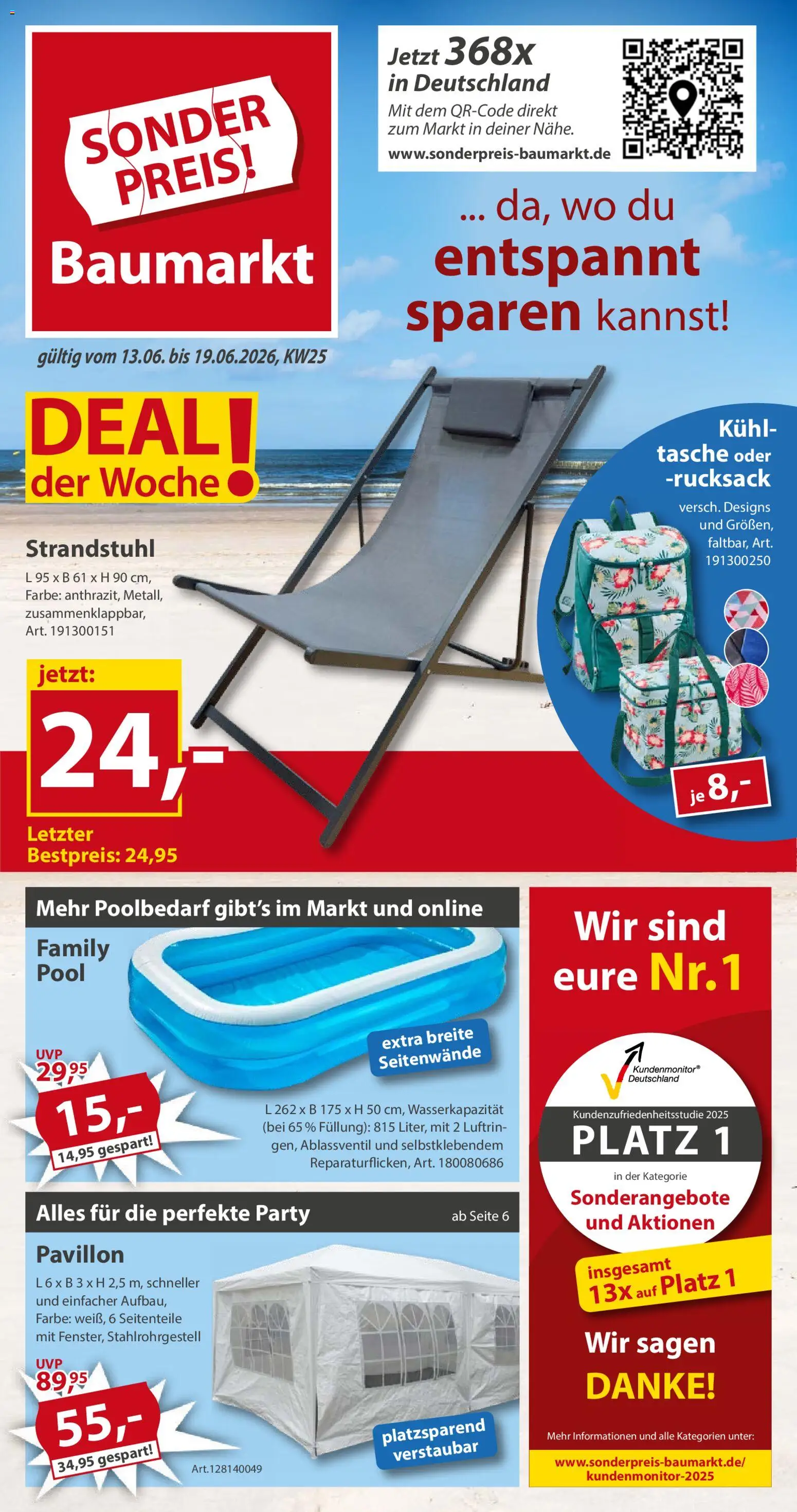 Sonderpreis Baumarkt Prospekt | 13.06.2026 | Wie erhält man einen begrenzten Rabatt? | Deutschland