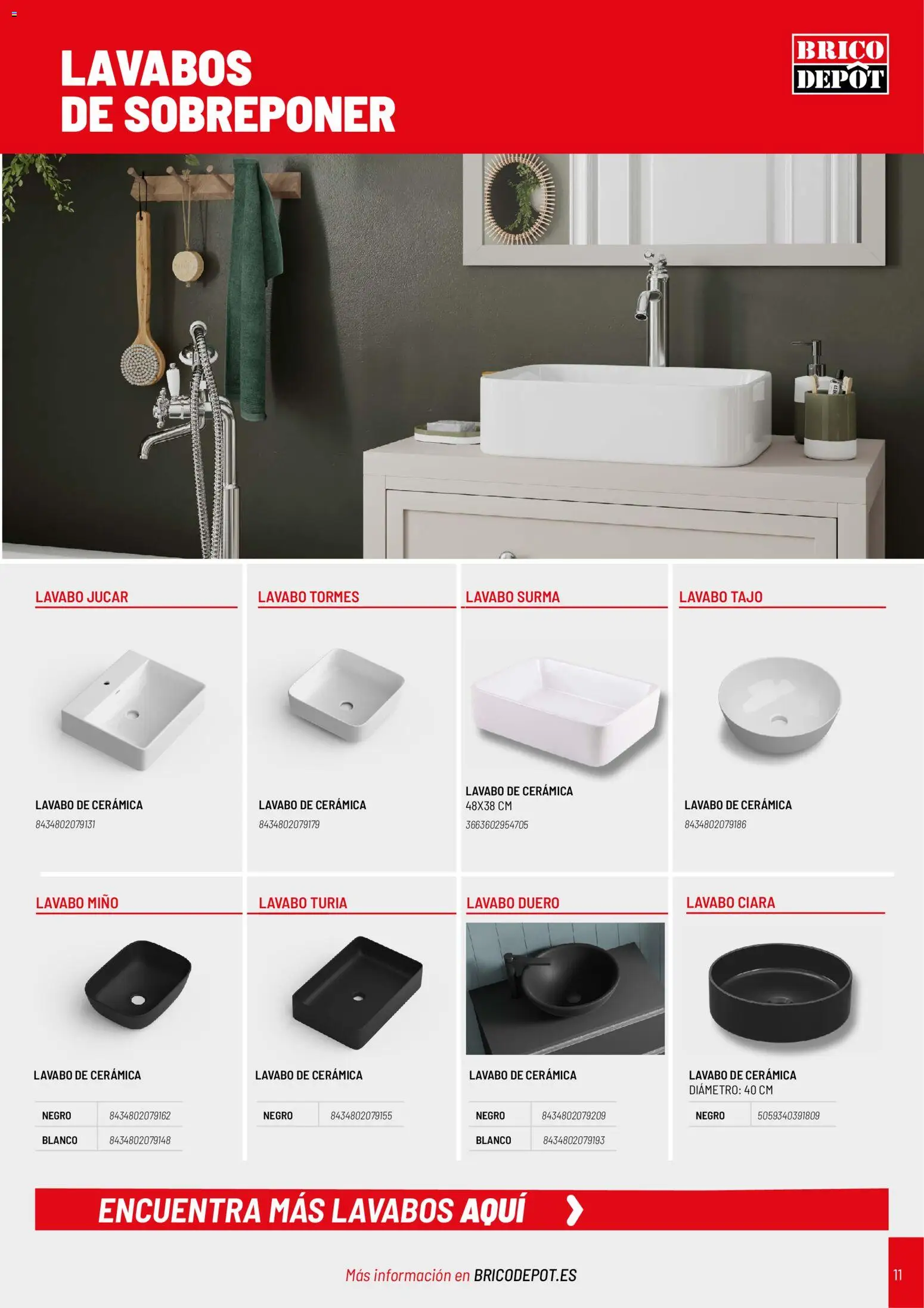 Brico Depôt Baños │ válido desde el 02/03/2026 | Página: 11 | Productos: Lavabo