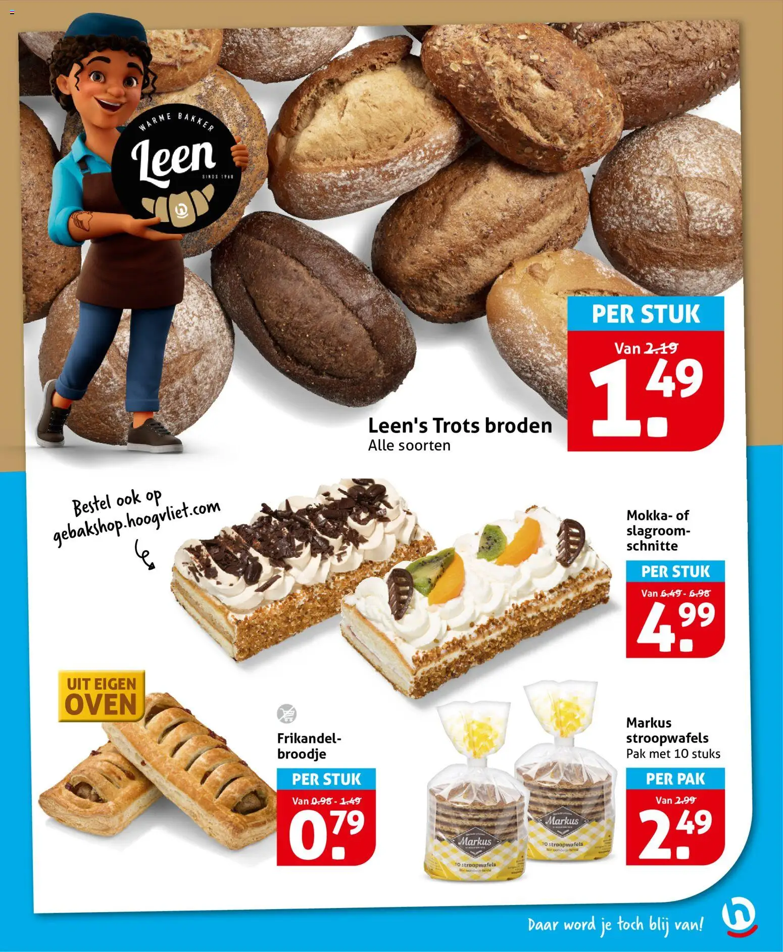{H1} | Pagina: 17 | Producten: Slagroom, Oven, Broodje
