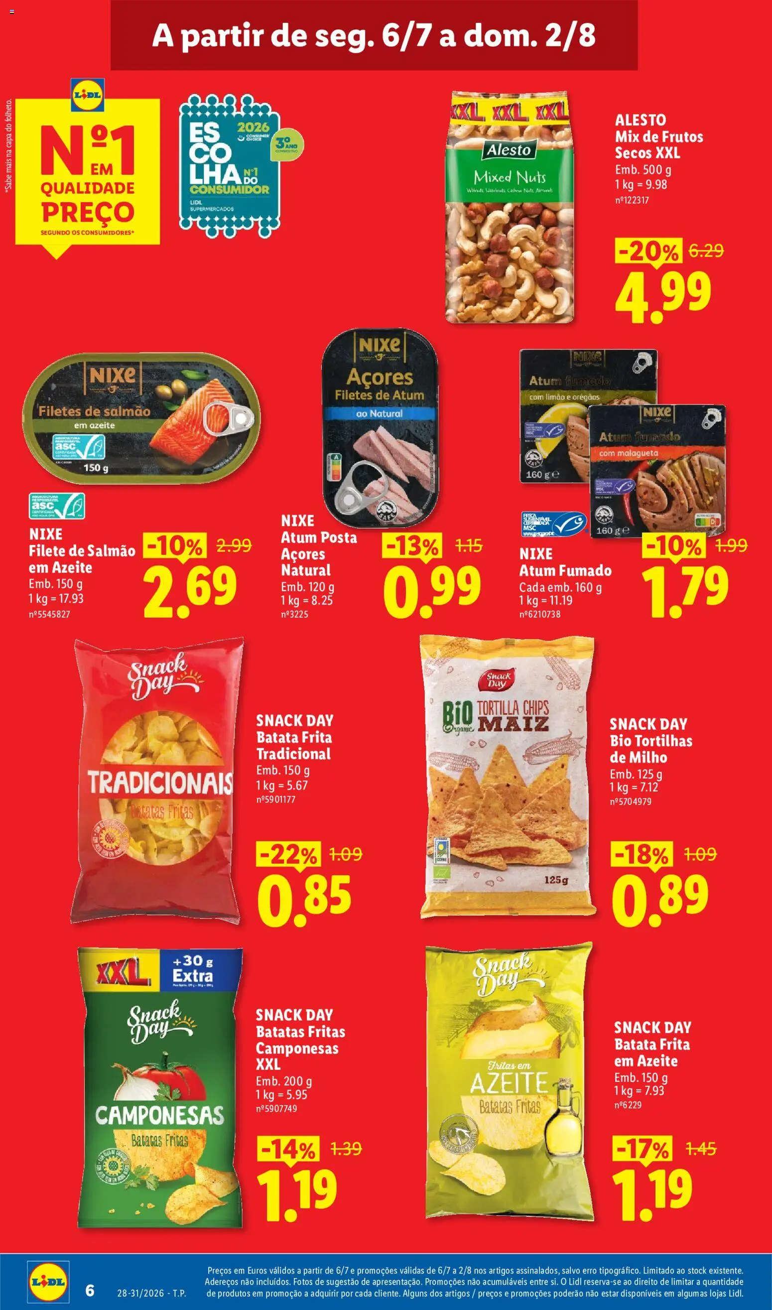 Lidl Folheto Especial │ válido de 06/07/2026 | Página: 6 | Produtos: Batata, Azeite, Tortilhas, Malagueta