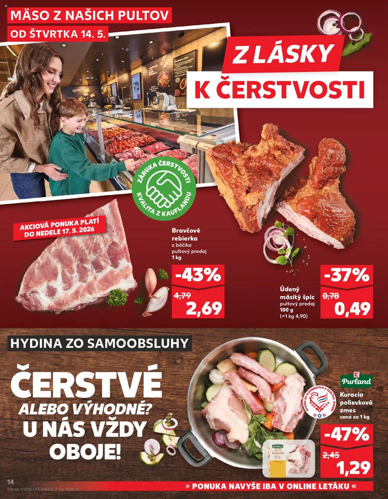 Nové Kaufland akcie – leták je platný od 14.05.2026 | Strana: 14