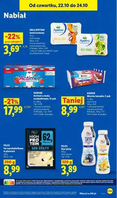 Pogląd oferty "ARLA APETINA Serek kremowy, 125 g, różne rodzaje" - ważna od 22.10.2026 | Strona: 63