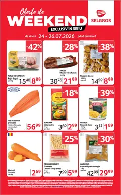 Ofertele Selgros valabile de la 24.07.2026
