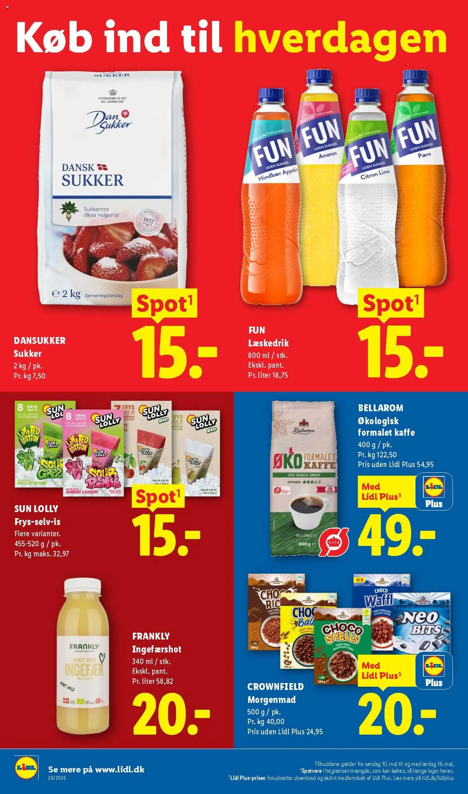 Lidl tilbudsavis – gyldig fra 10.05.2026 | Side: 14 | Produkter: Kaffe, Ananas, Bønner, Ingefærshot