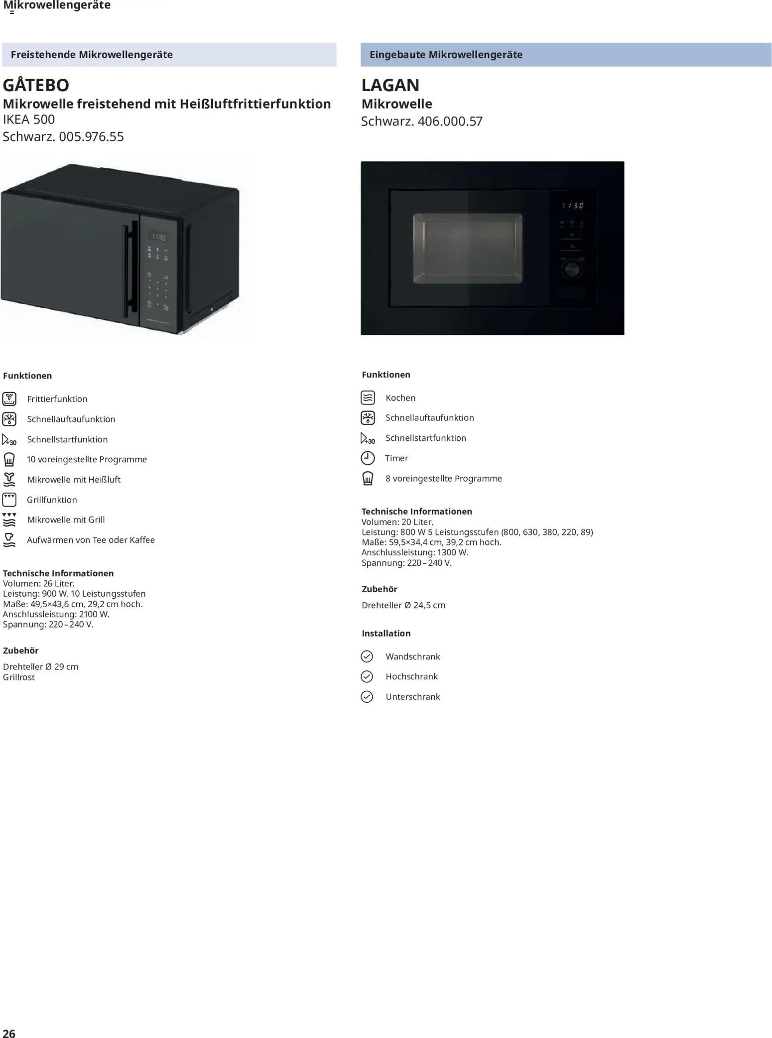 Ikea Elektrogeräte – gültig ab 19.06.2026 | Seite: 26