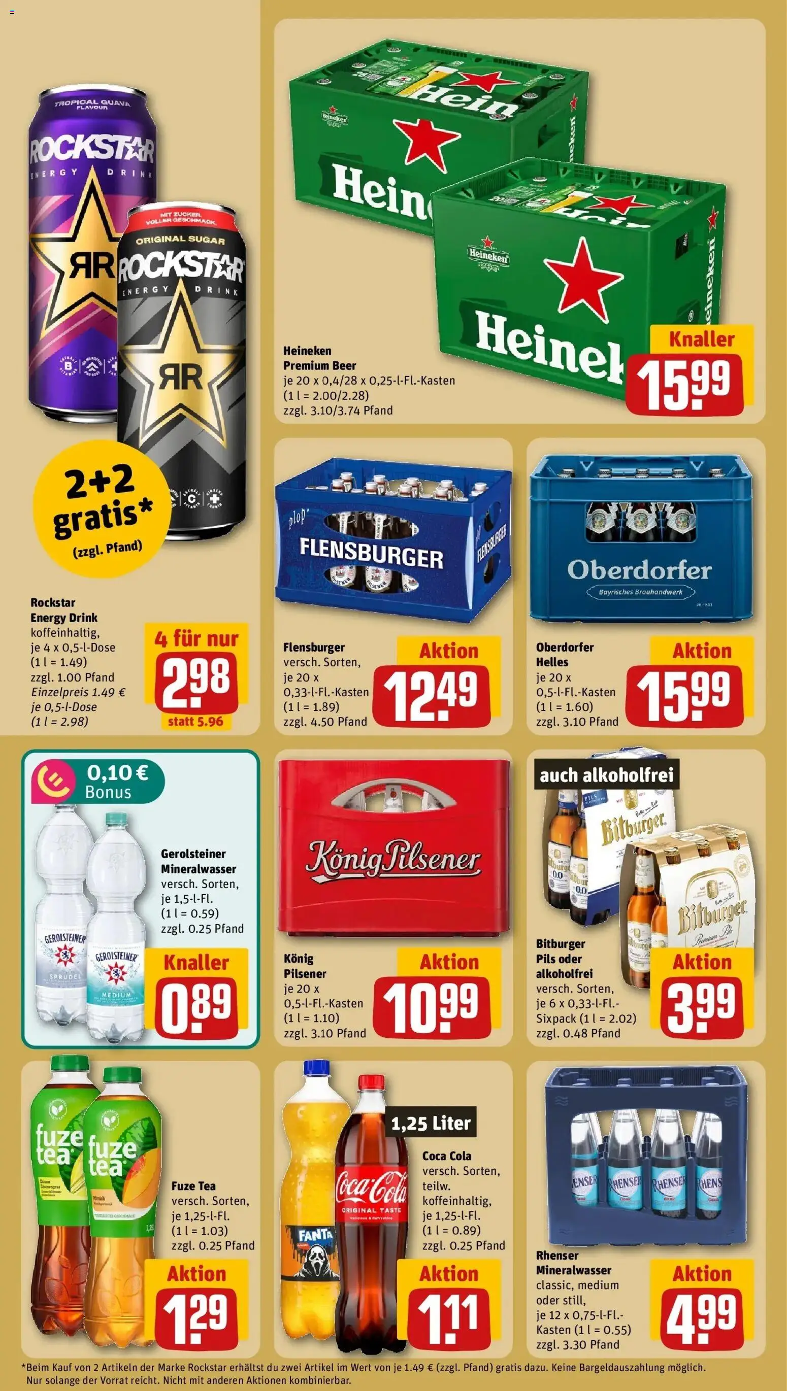 REWE Prospekt ab 07.09.2026 zum Blättern » Angebote | Seite: 18 | Produkte: Bitburger, Fanta, Cola, Zucker