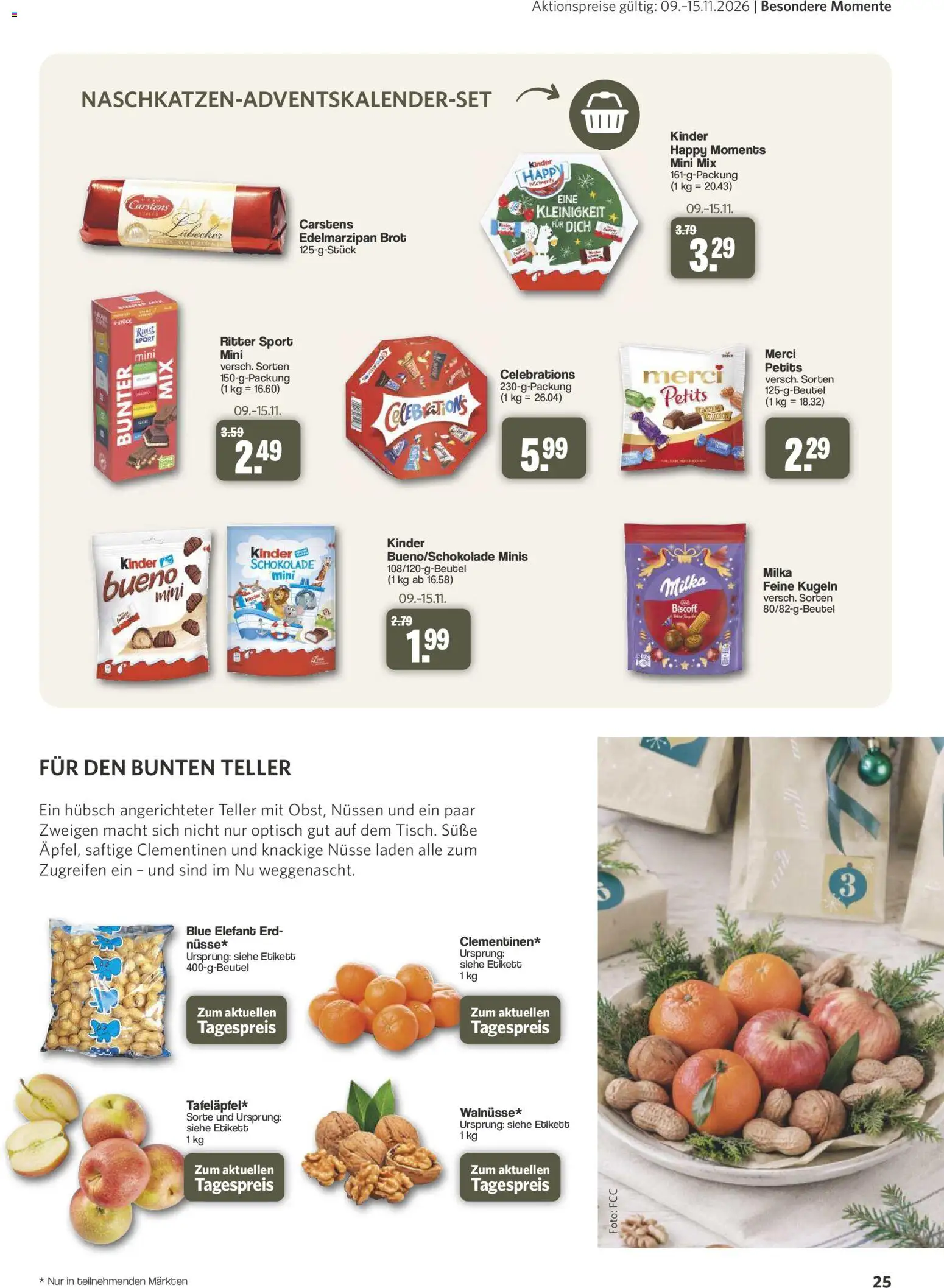 Famila Nordwest myTime November 2026 – gültig ab 26.10.2026 | Seite: 25 | Produkte: Merci, Schokolade, Ritter sport, Milka
