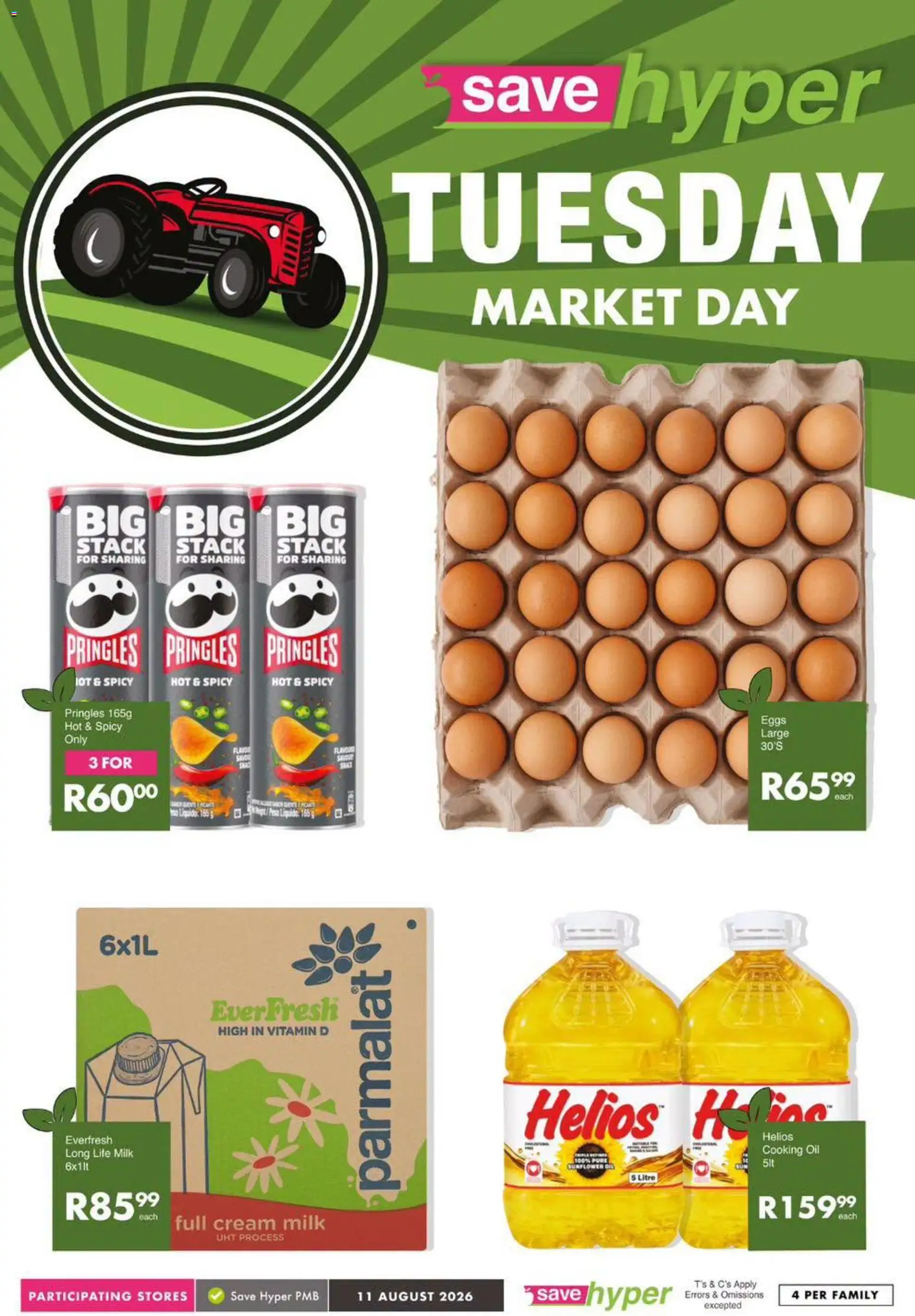 New Save catalogue – valid from 11/08/2026 | Page: 9 | Products: Milk, Eggs, Oil, Cream