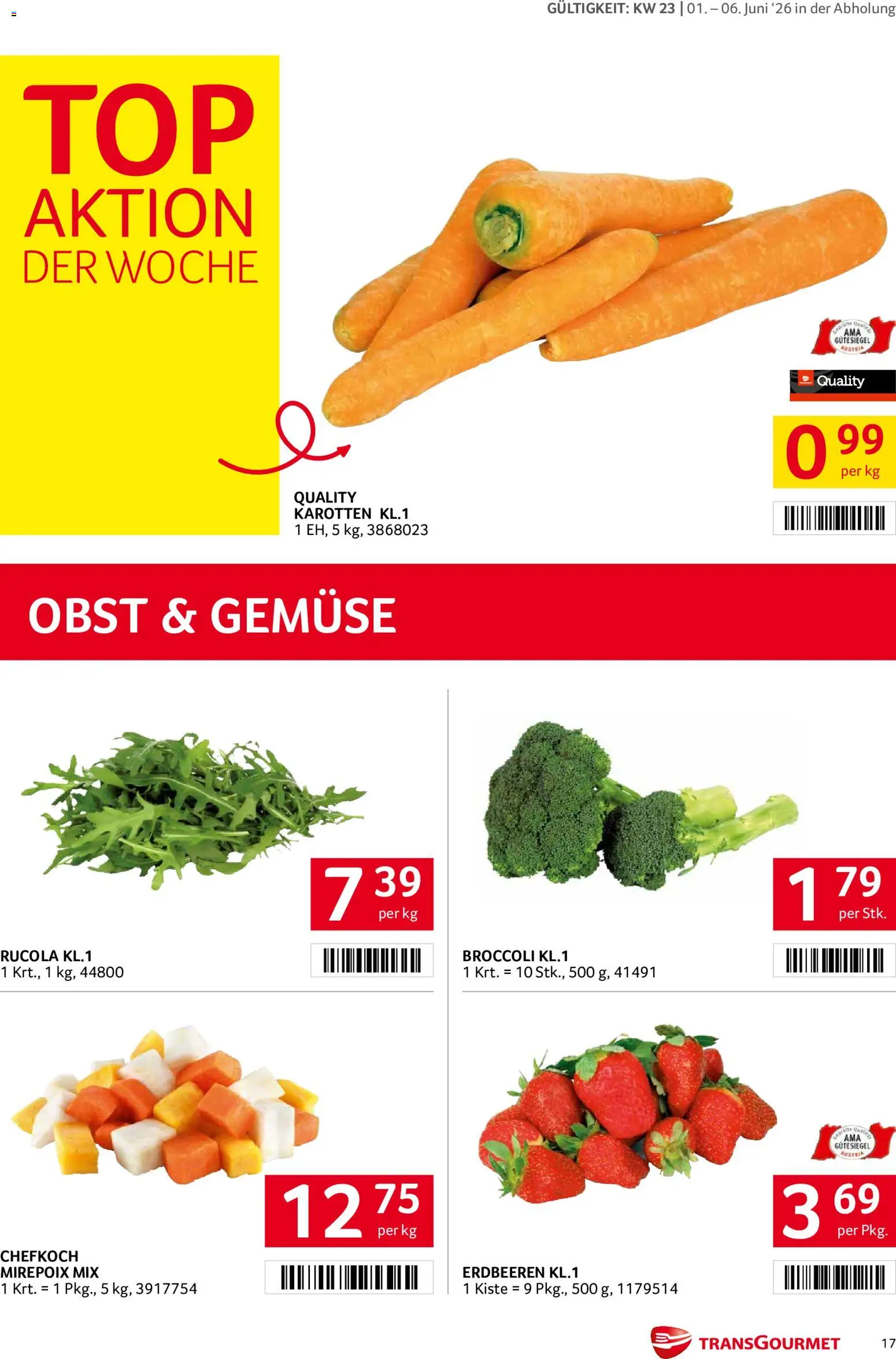 Transgourmet Flugblatt gültig ab 01.06.2026 | Seite: 17