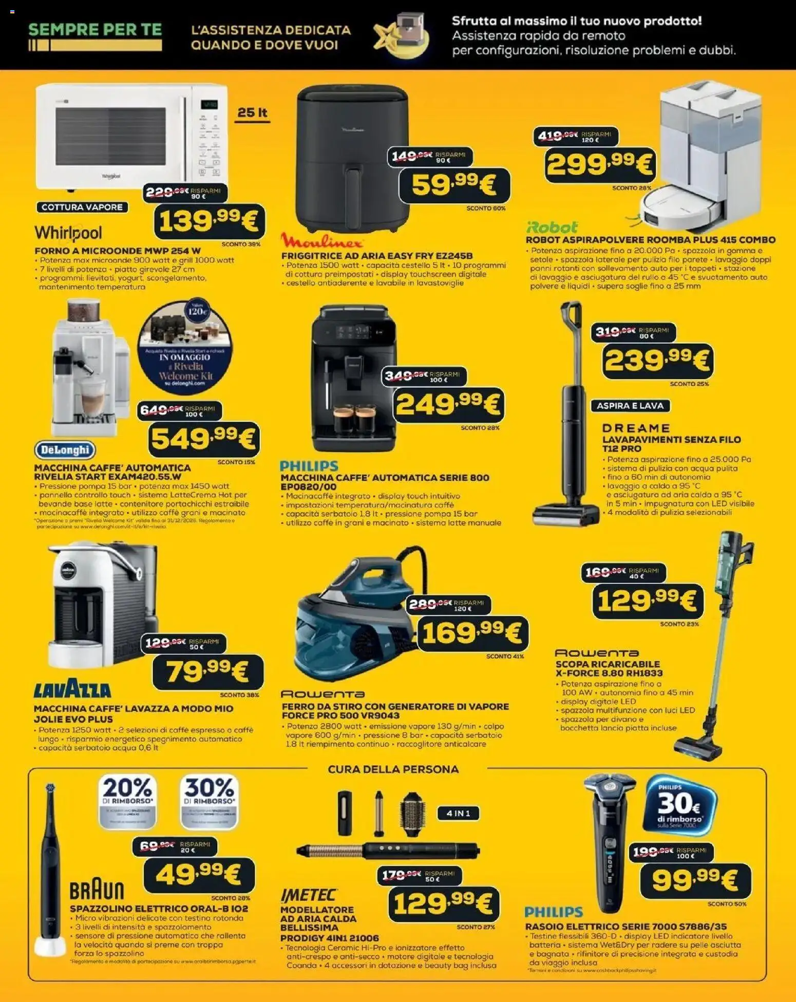 Euronics BLACK FRIDAY 2026 volantino dal 29/10 ⏳ | Pagina: 11 | Prodotti: Tè, Panni, Spazzolino elettrico, Divano